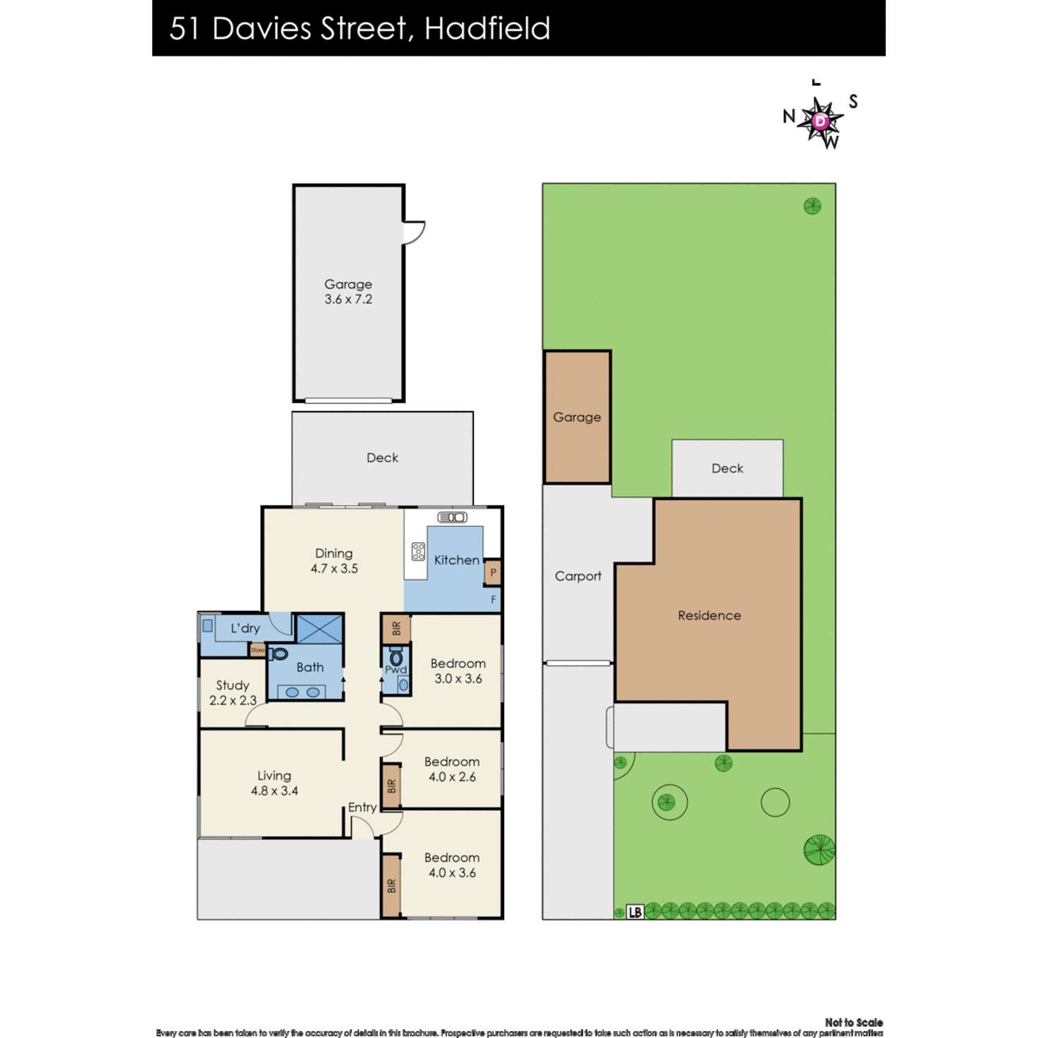 Floorplan of Homely house listing, 51 Davies Street, Hadfield VIC 3046