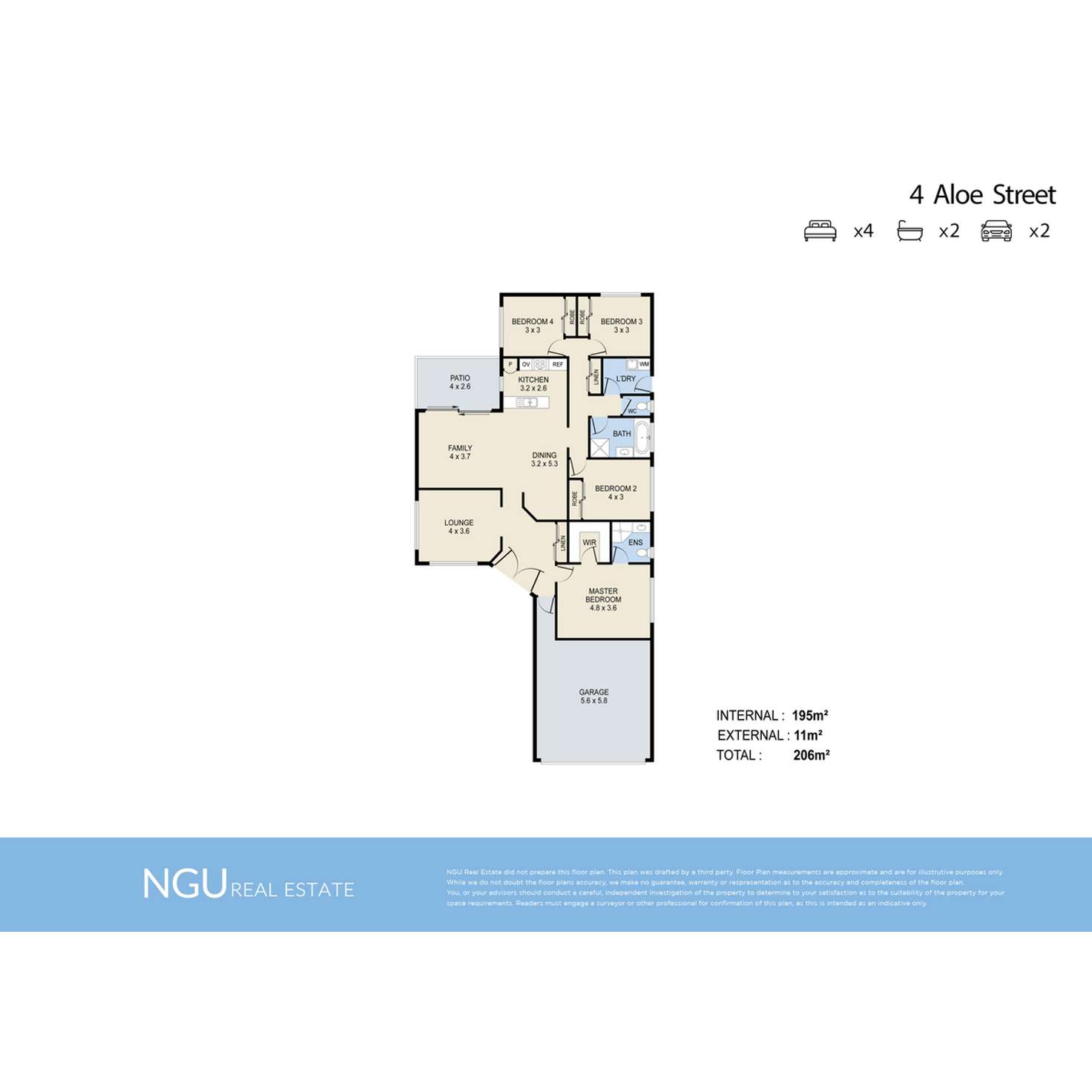Floorplan of Homely house listing, 4 Aloe Street, Yamanto QLD 4305