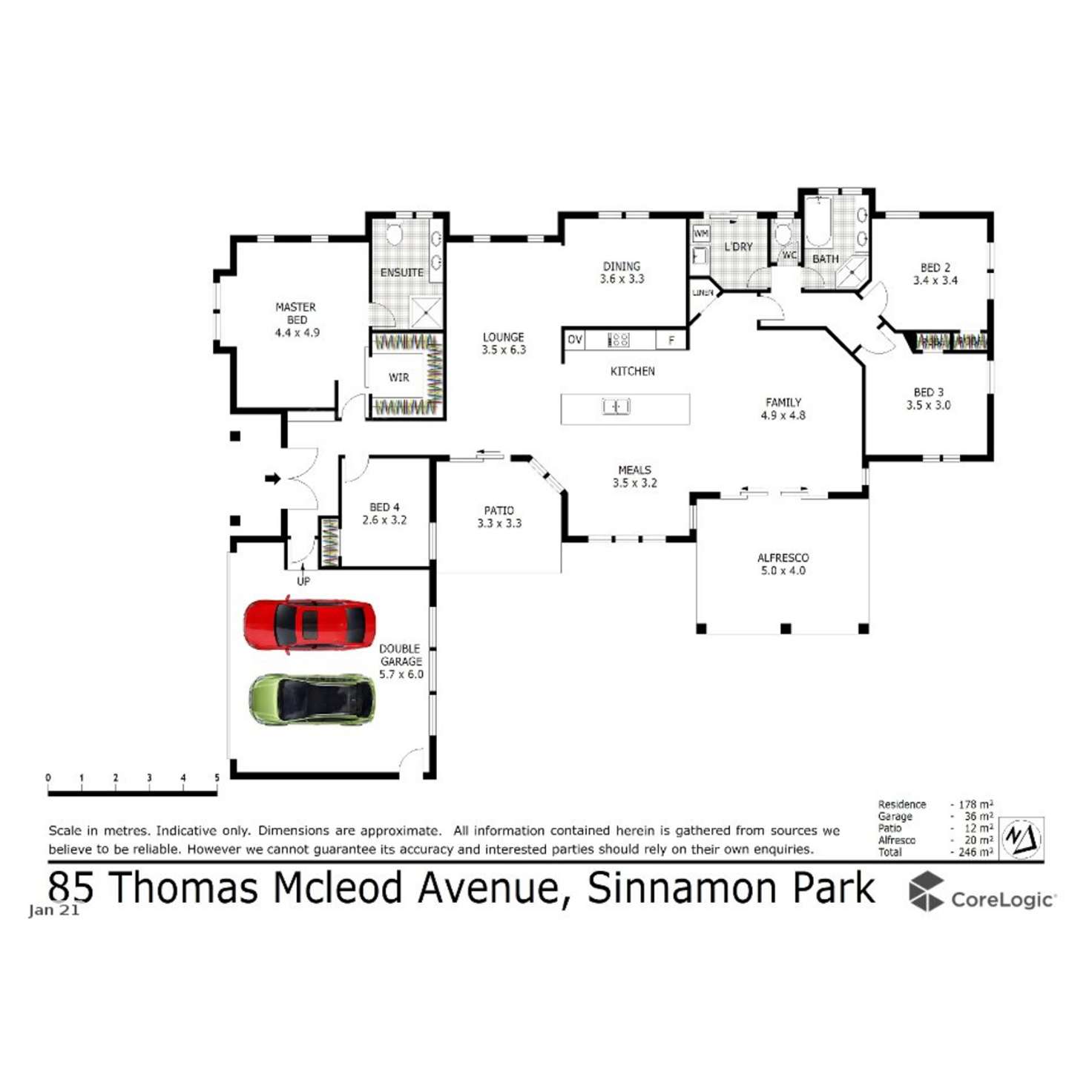 Floorplan of Homely house listing, 85 Thomas Macleod Avenue, Sinnamon Park QLD 4073
