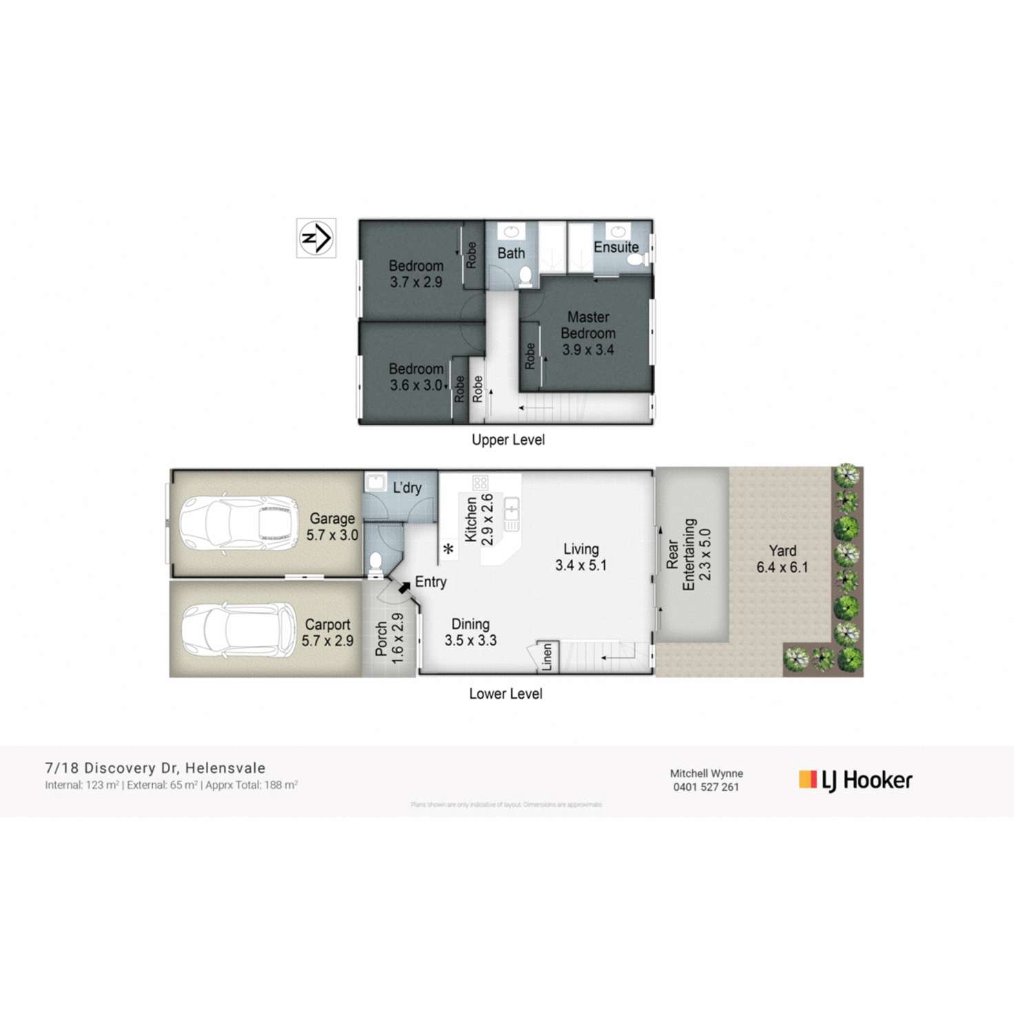Floorplan of Homely townhouse listing, 7/18 Discovery Drive, Helensvale QLD 4212