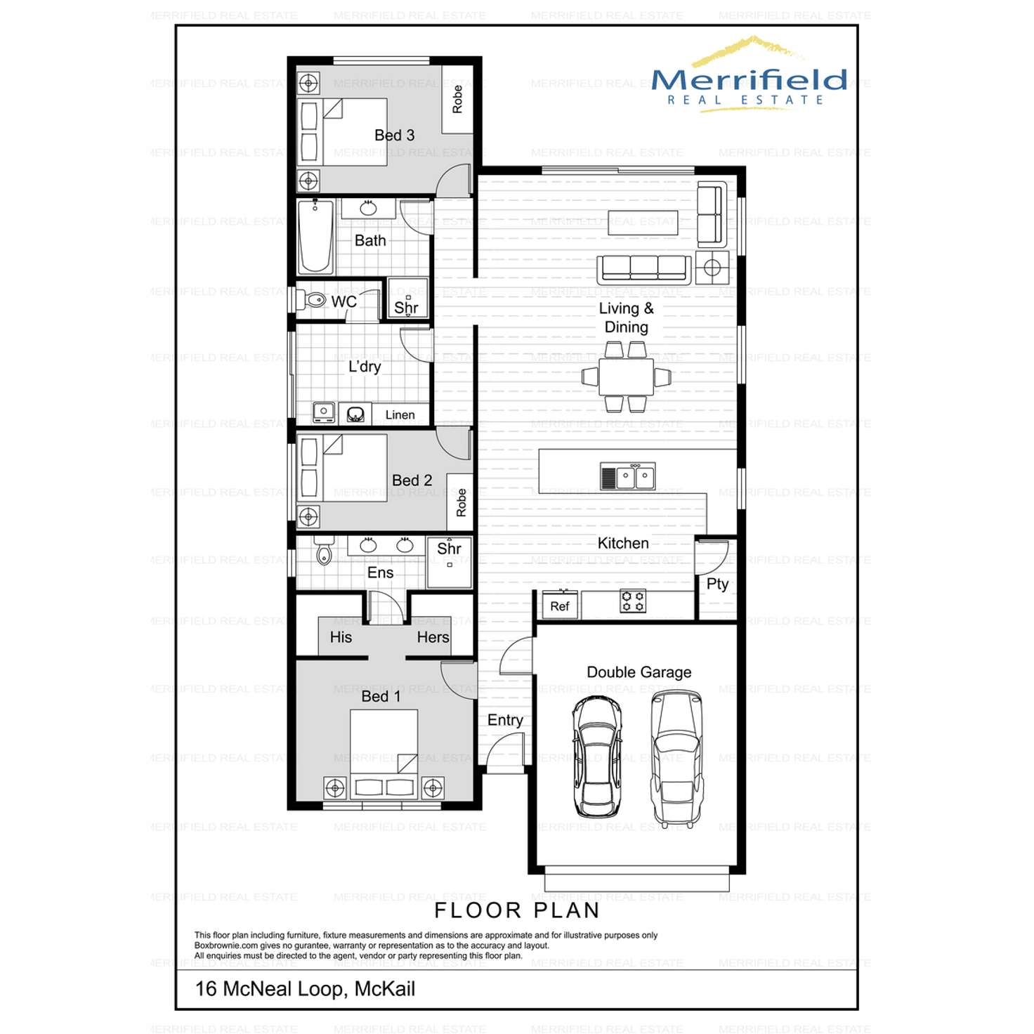 Floorplan of Homely house listing, 16 McNeal Loop, Mckail WA 6330