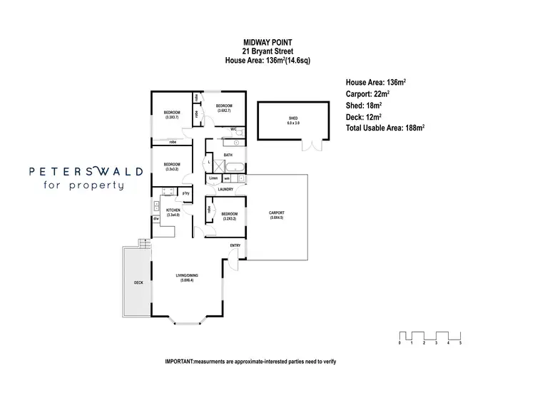 Floorplan of Homely house listing, 21 Bryant Street, Midway Point TAS 7171