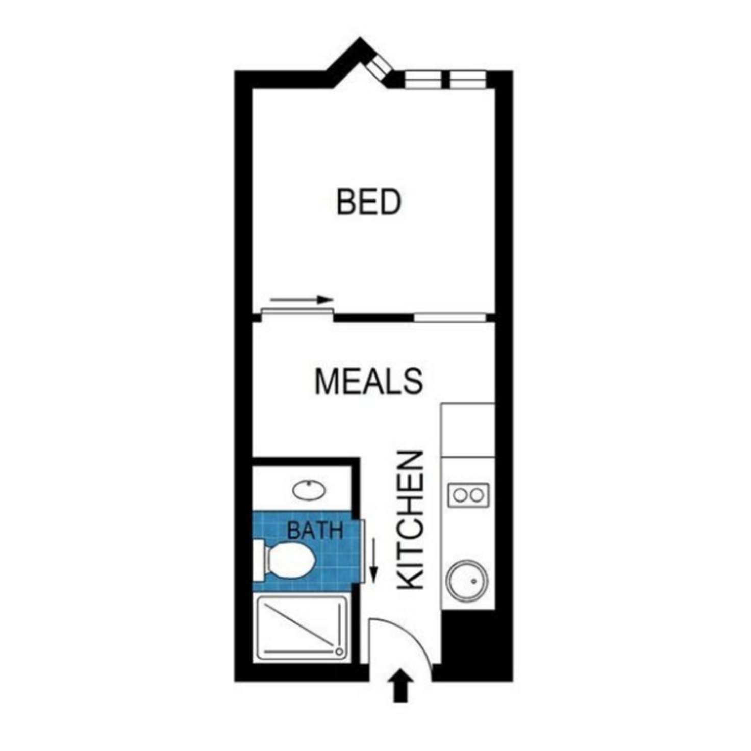 Floorplan of Homely apartment listing, 312/3-11 High Street, North Melbourne VIC 3051