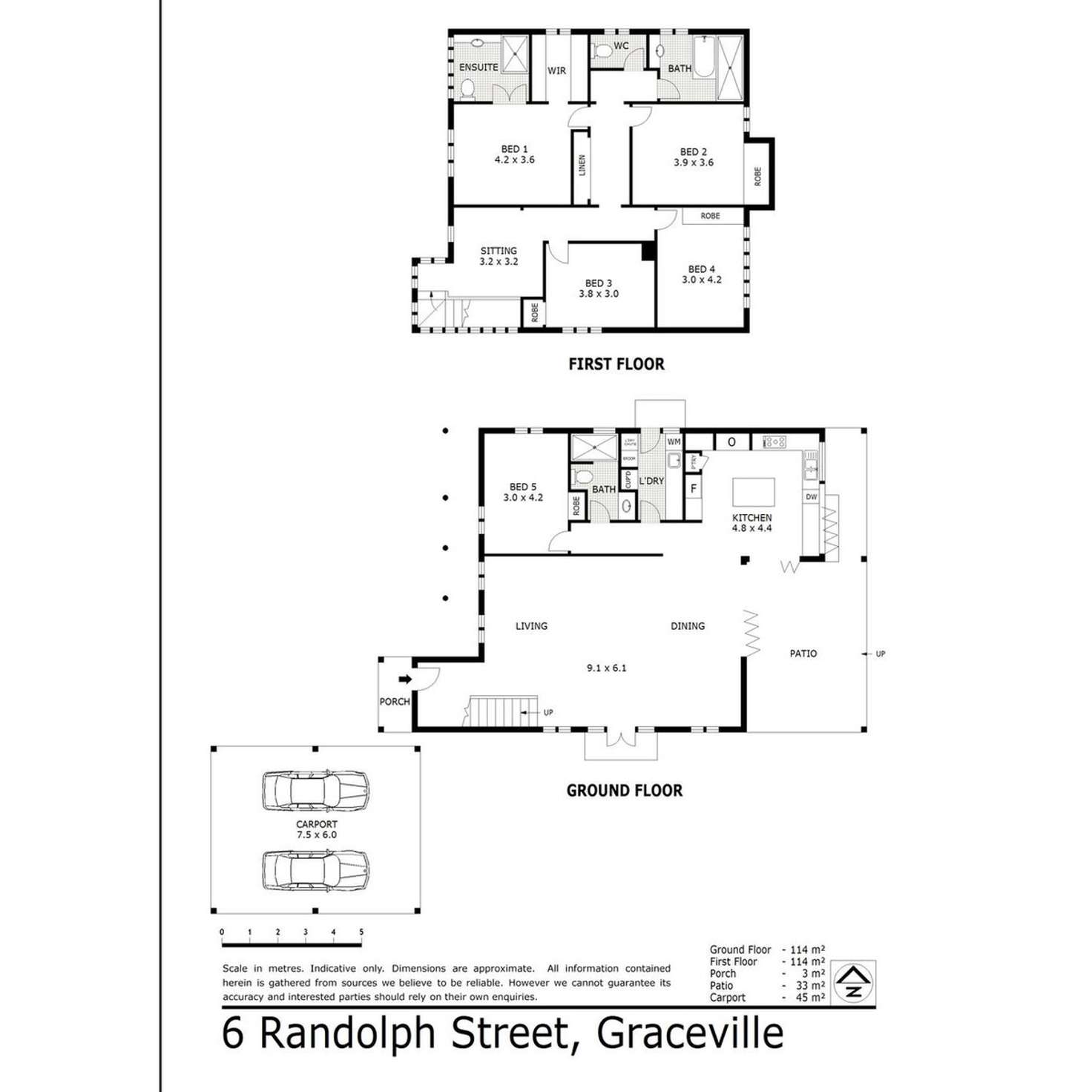 Floorplan of Homely house listing, 6 Randolph Street, Graceville QLD 4075