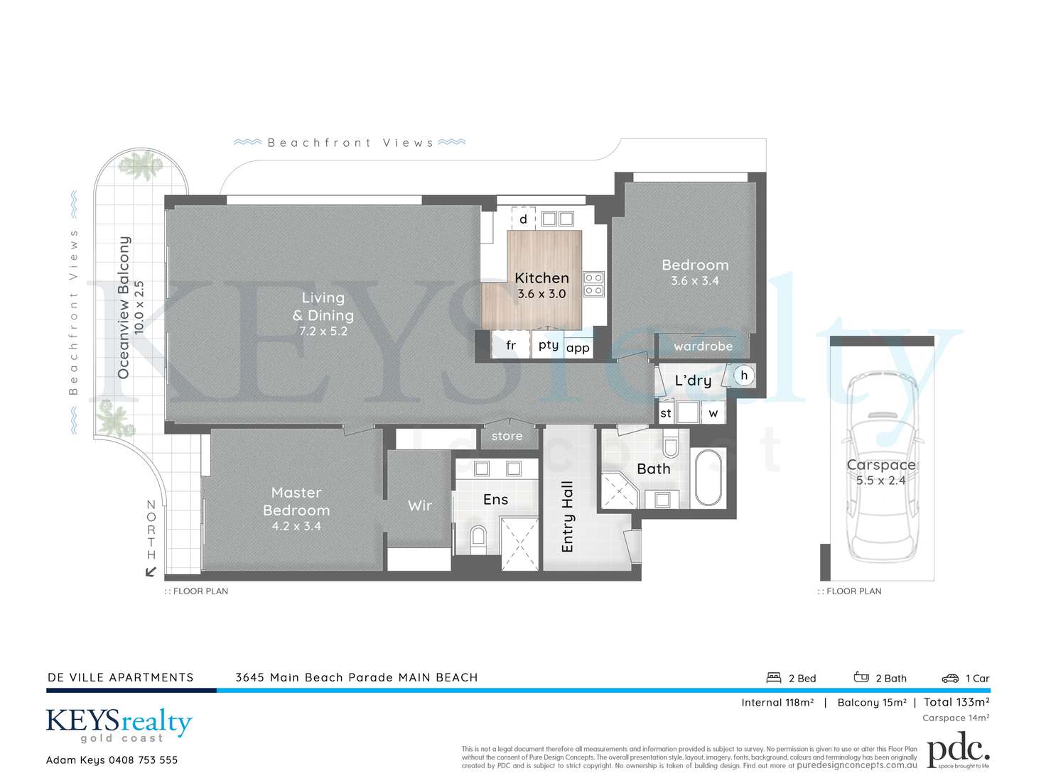 Floorplan of Homely apartment listing, 37/3645 Main Beach Parade, Main Beach QLD 4217