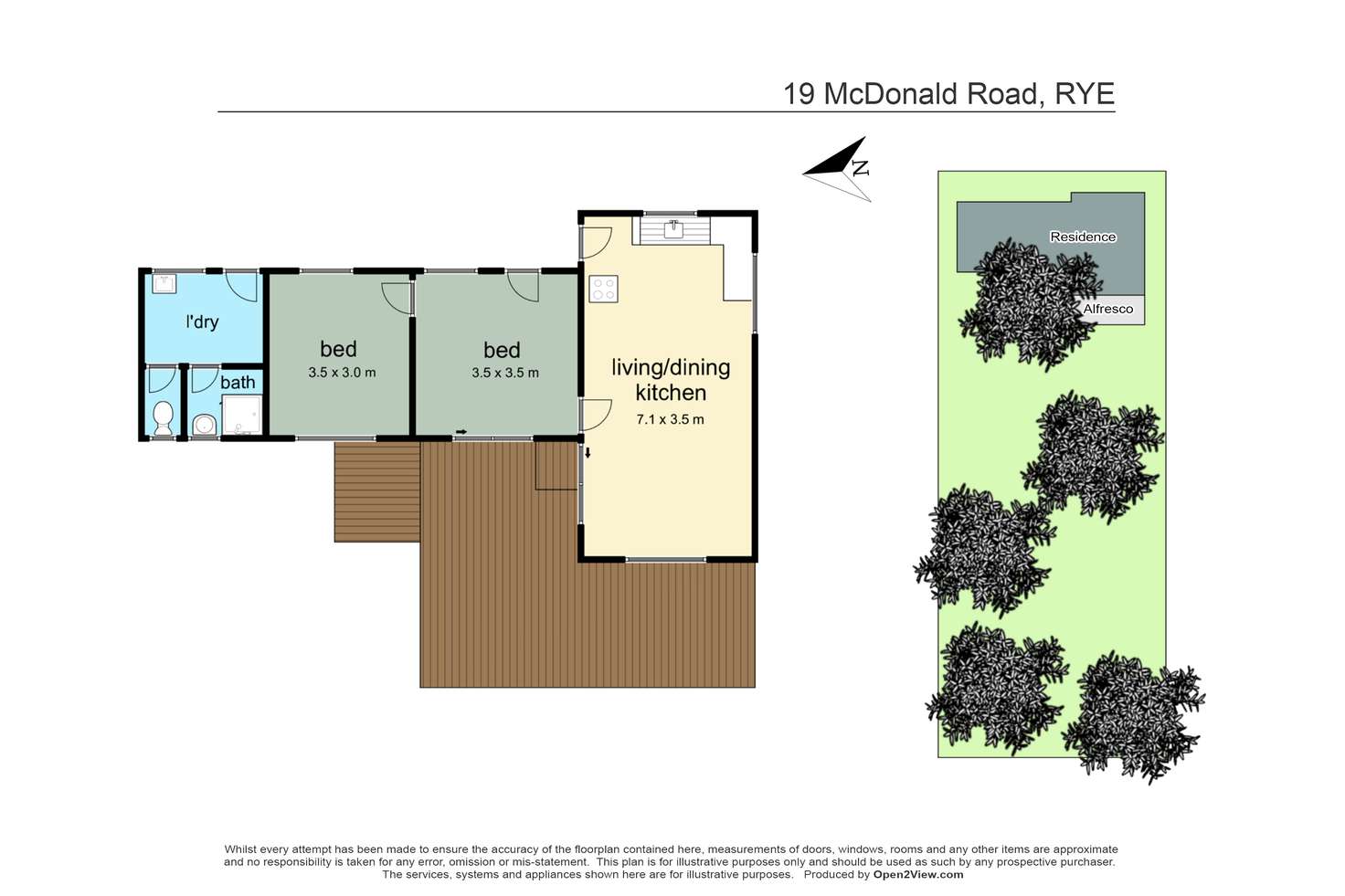 Floorplan of Homely house listing, 19 McDonald Road, Rye VIC 3941