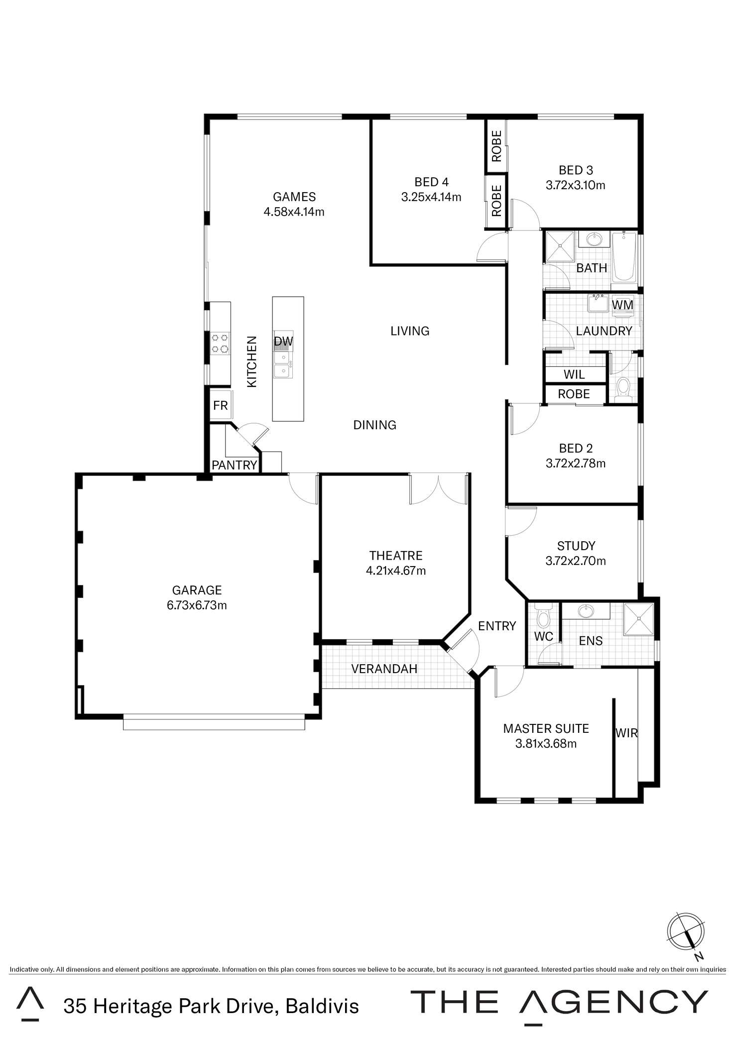 Floorplan of Homely house listing, 35 Heritage Park Drive, Baldivis WA 6171