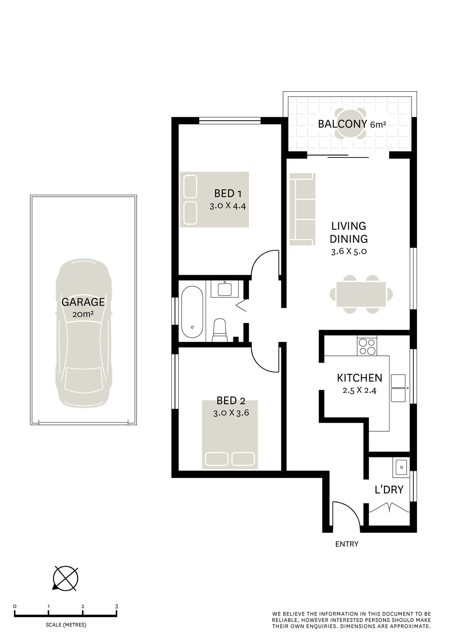 Floorplan of Homely apartment listing, 3/93 Duncan Street, Maroubra NSW 2035