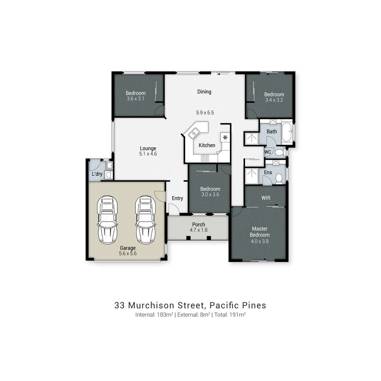 Floorplan of Homely house listing, 33 Murchison Street, Pacific Pines QLD 4211