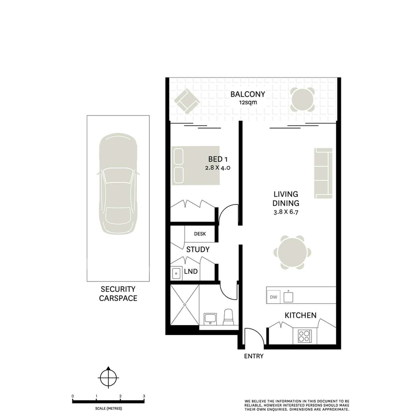 Floorplan of Homely apartment listing, 1107/3 Kings Cross Road, Darlinghurst NSW 2010