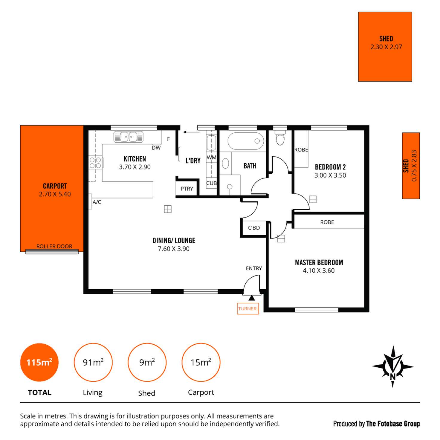 Floorplan of Homely unit listing, 3/48 Sixth Avenue, Ascot Park SA 5043