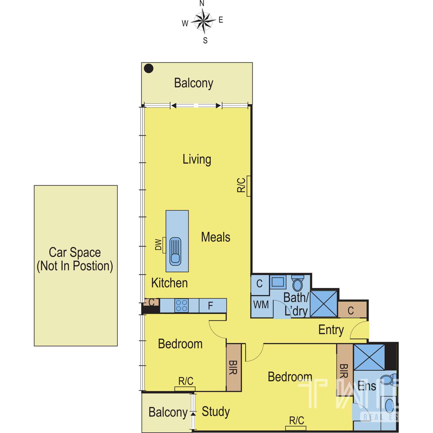 Floorplan of Homely apartment listing, 715/568 St Kilda Road, Melbourne VIC 3004