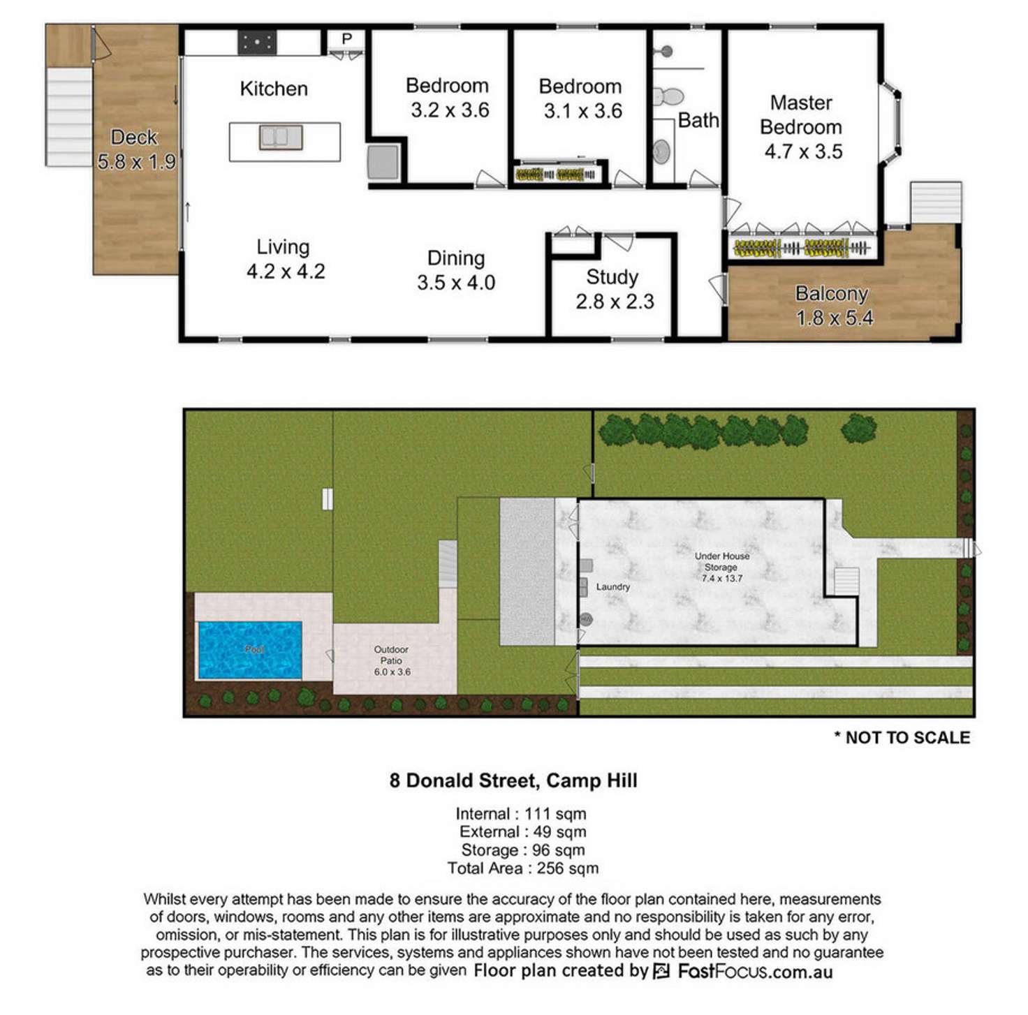 Floorplan of Homely house listing, 8 Donald Street, Camp Hill QLD 4152