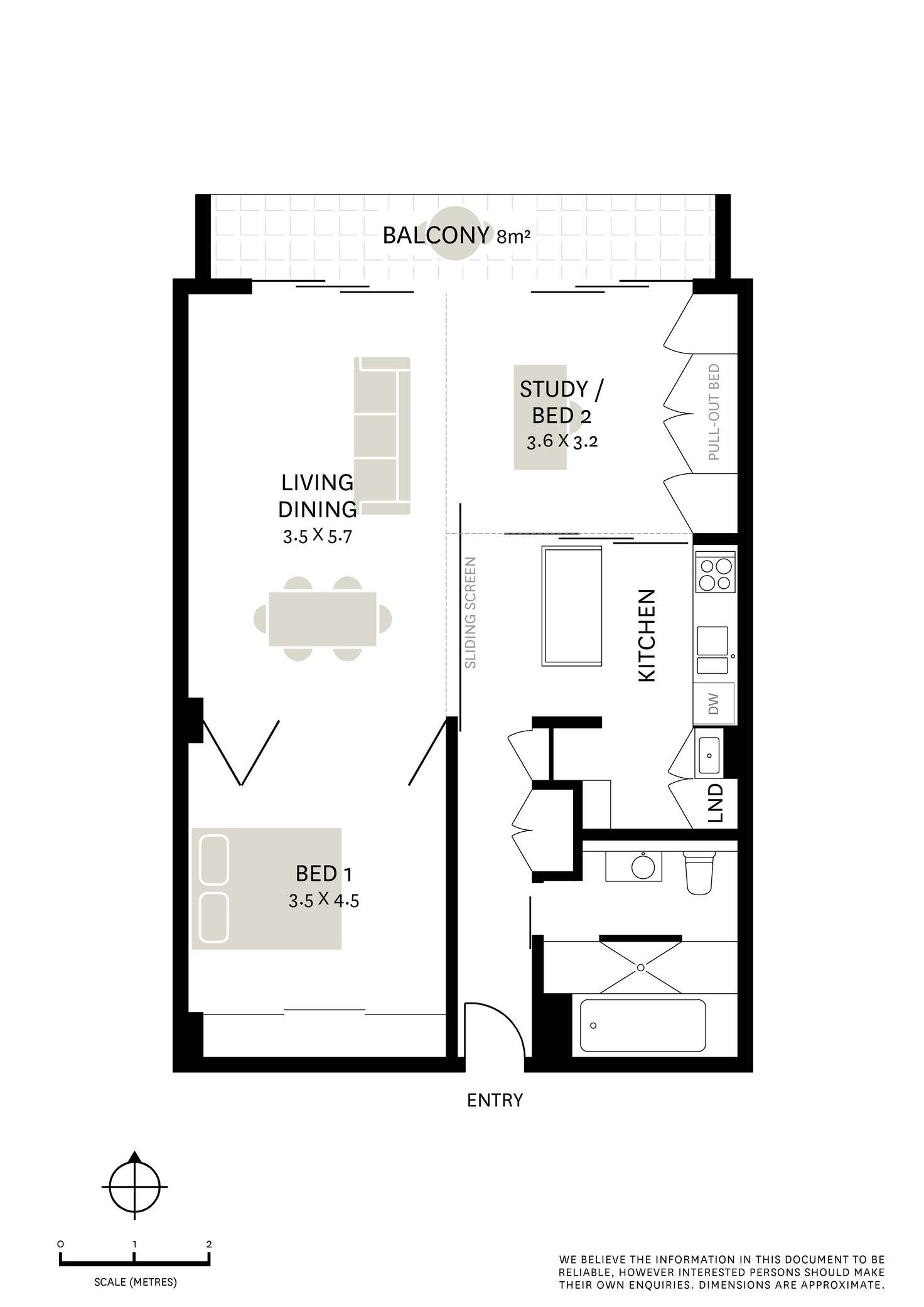 Floorplan of Homely apartment listing, 502/1 Francis Street, Darlinghurst NSW 2010