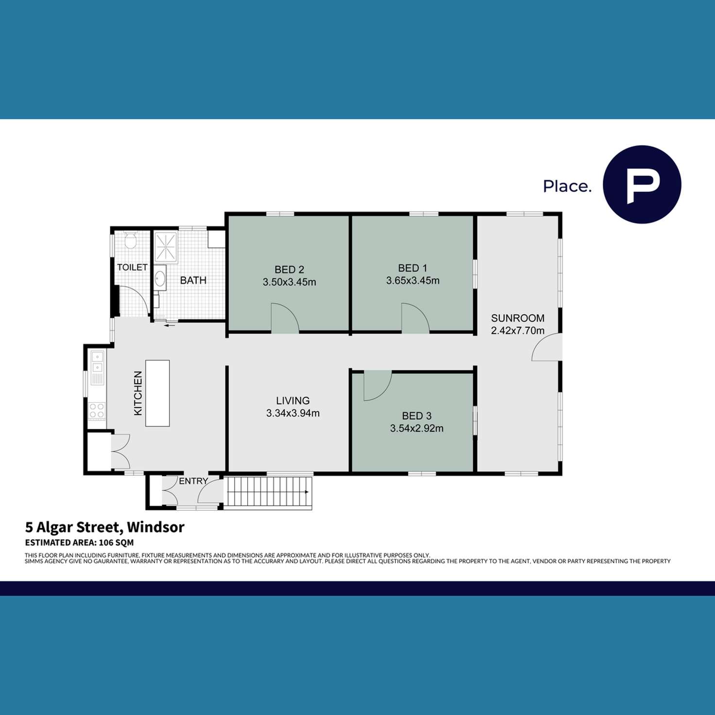 Floorplan of Homely house listing, 5 Algar Street, Windsor QLD 4030