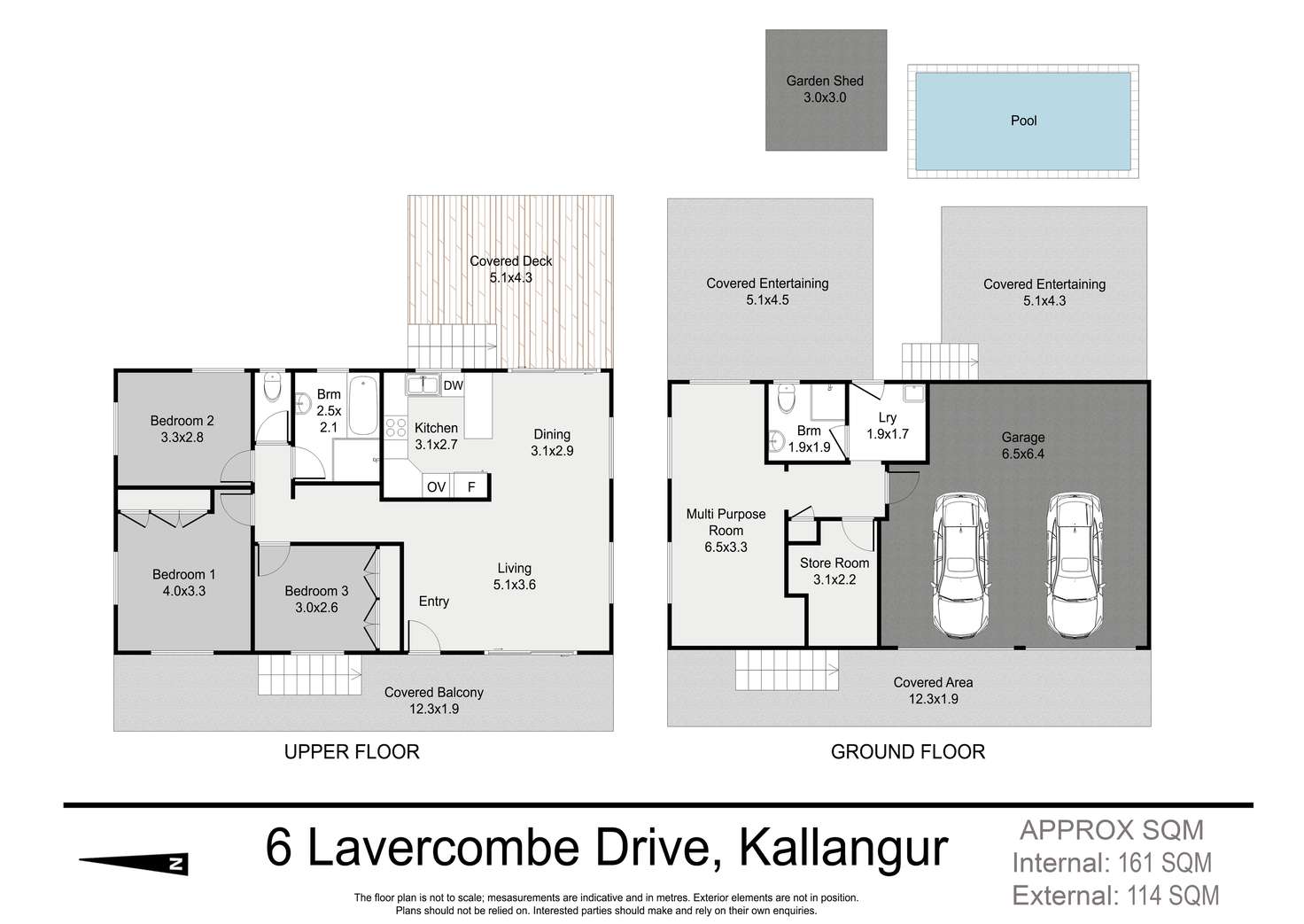 Floorplan of Homely house listing, 6 Lavercombe Drive, Kallangur QLD 4503