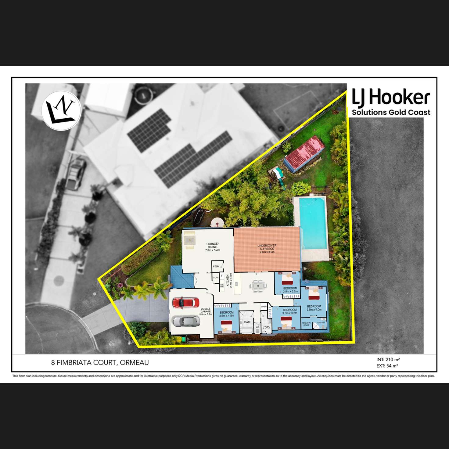Floorplan of Homely house listing, 8 Fimbriata Court, Ormeau QLD 4208