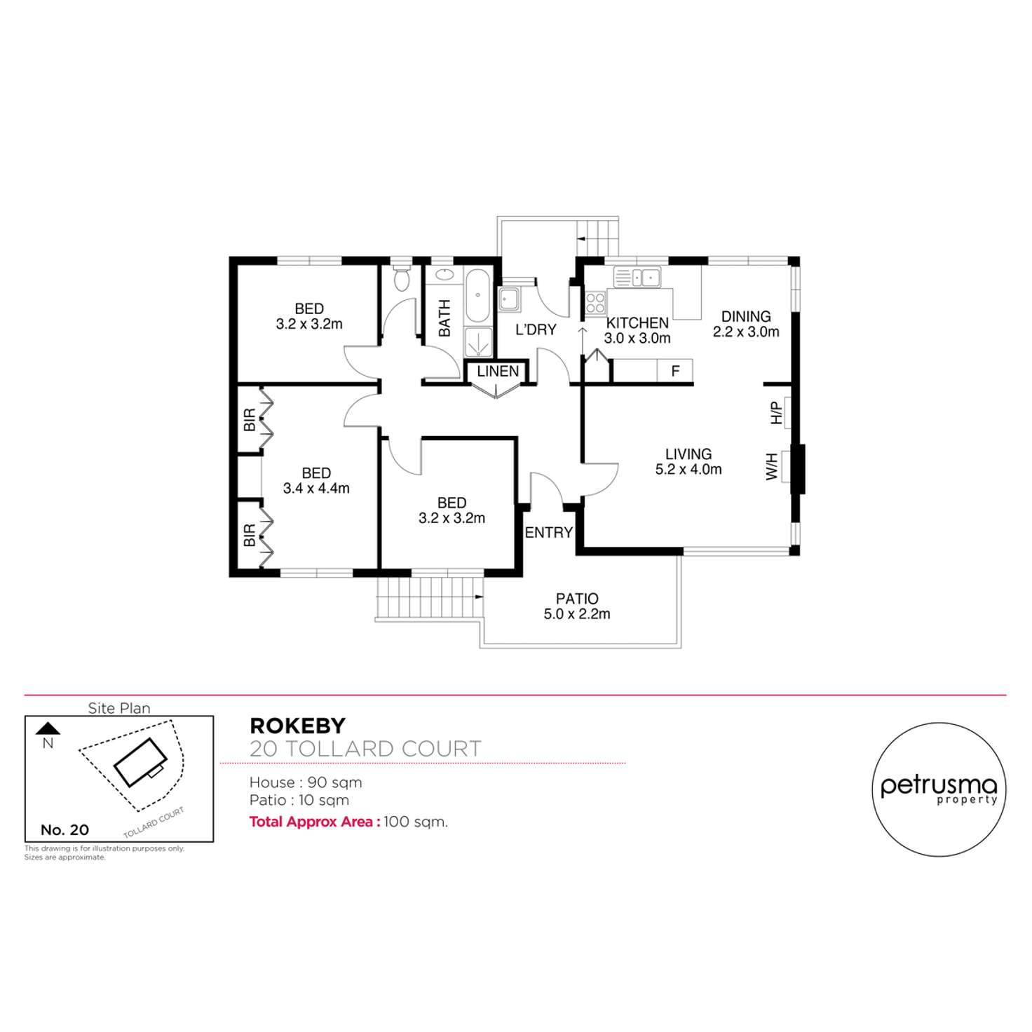 Floorplan of Homely house listing, 20 Tollard Court, Rokeby TAS 7019