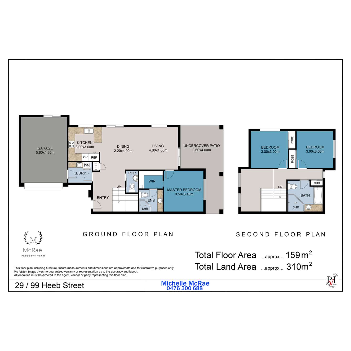 Floorplan of Homely townhouse listing, 29/99 Heeb Street, Ashmore QLD 4214