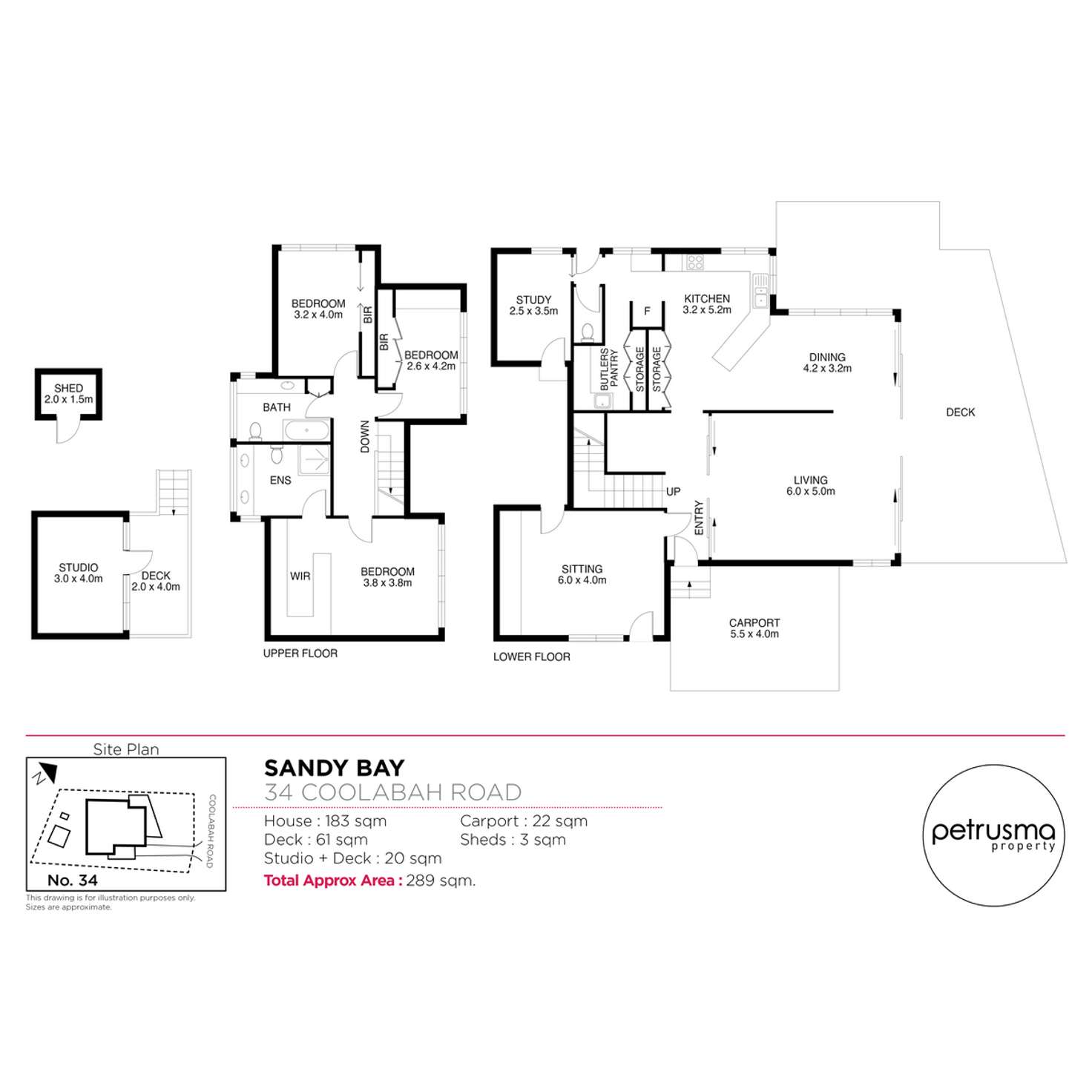 Floorplan of Homely house listing, 34 Coolabah Road, Sandy Bay TAS 7005