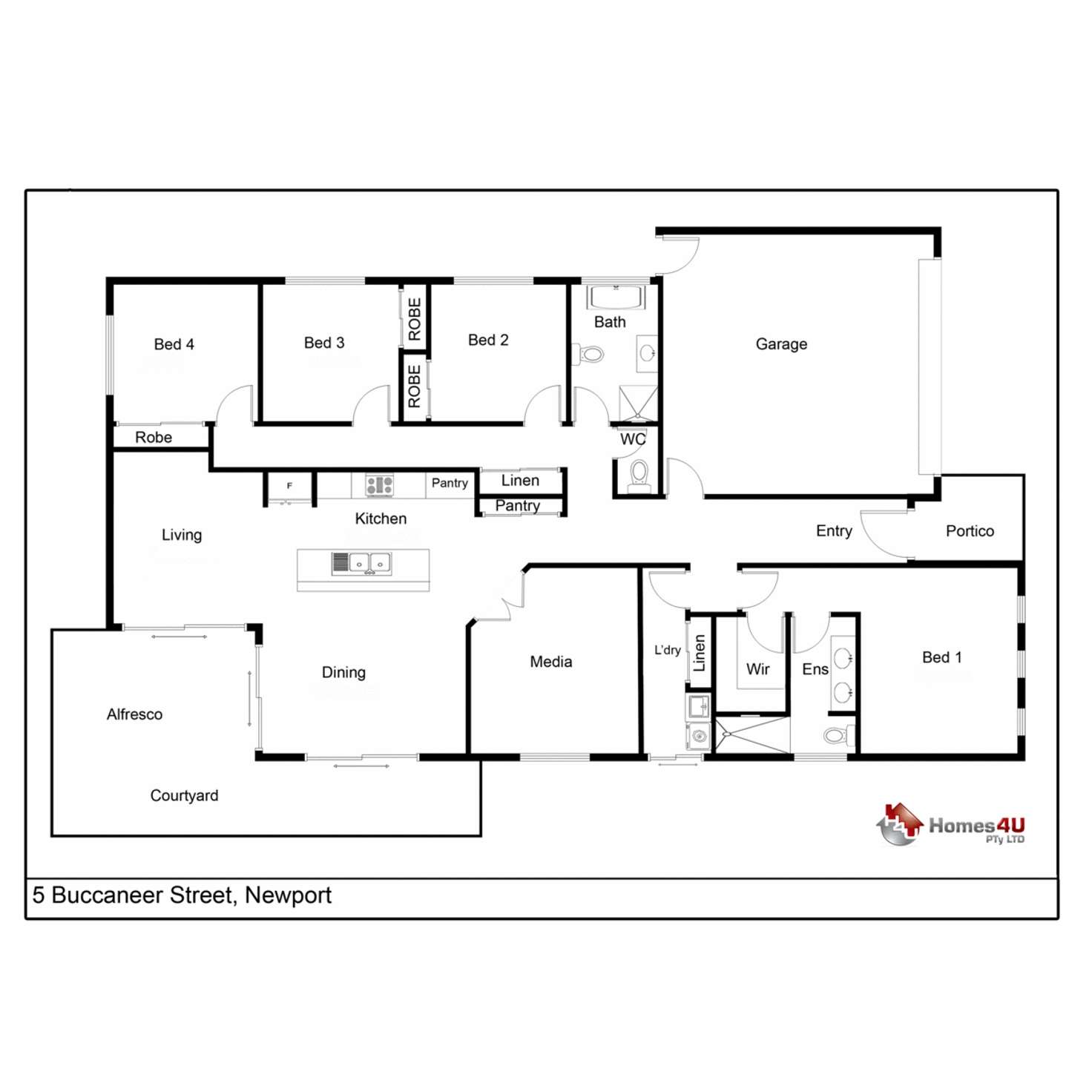 Floorplan of Homely house listing, 5 Buccaneer Street, Newport QLD 4020
