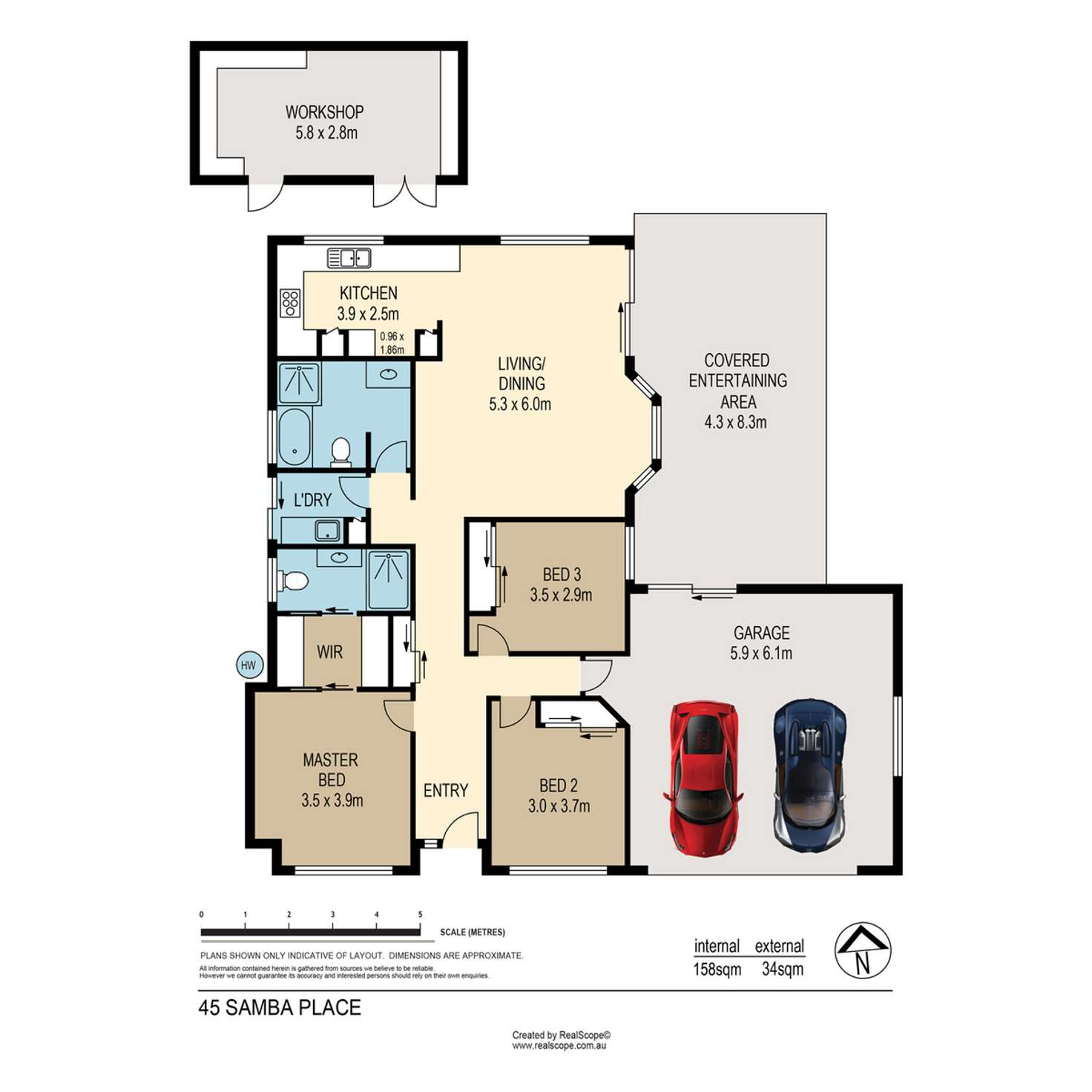 Floorplan of Homely house listing, 45 Samba Place, Underwood QLD 4119