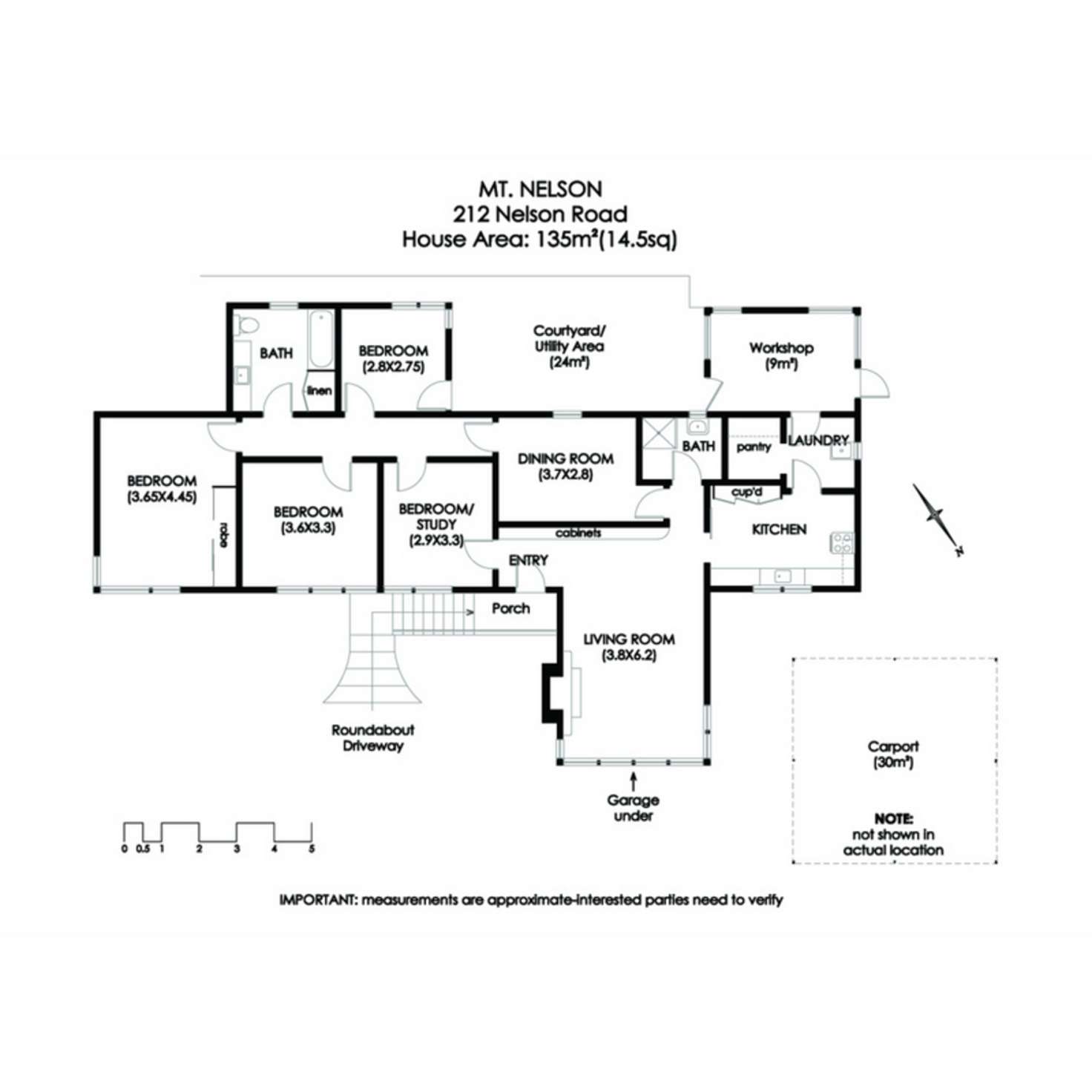 Floorplan of Homely house listing, 212 Nelson Road, Mount Nelson TAS 7007