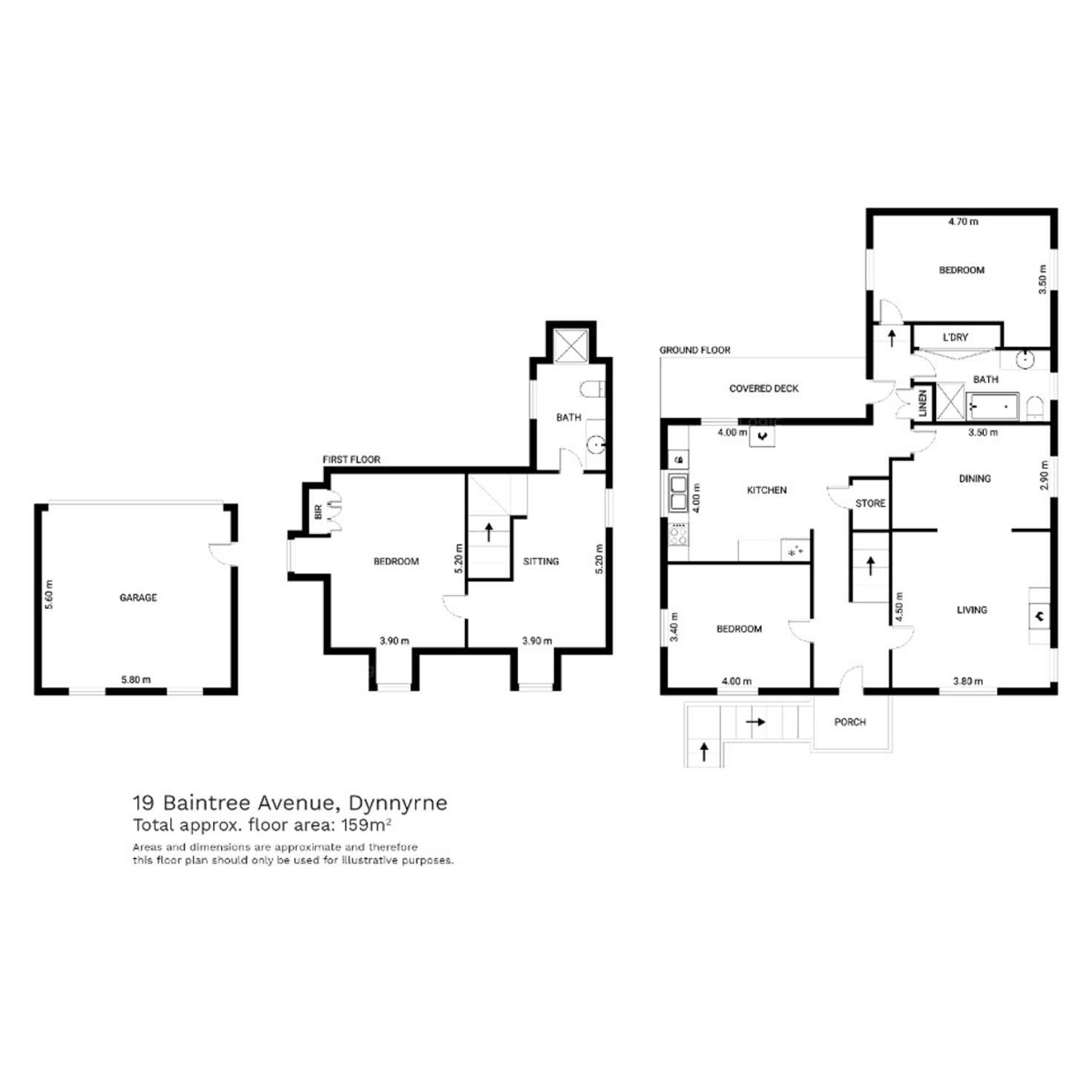 Floorplan of Homely house listing, 19 Baintree Avenue, Dynnyrne TAS 7005