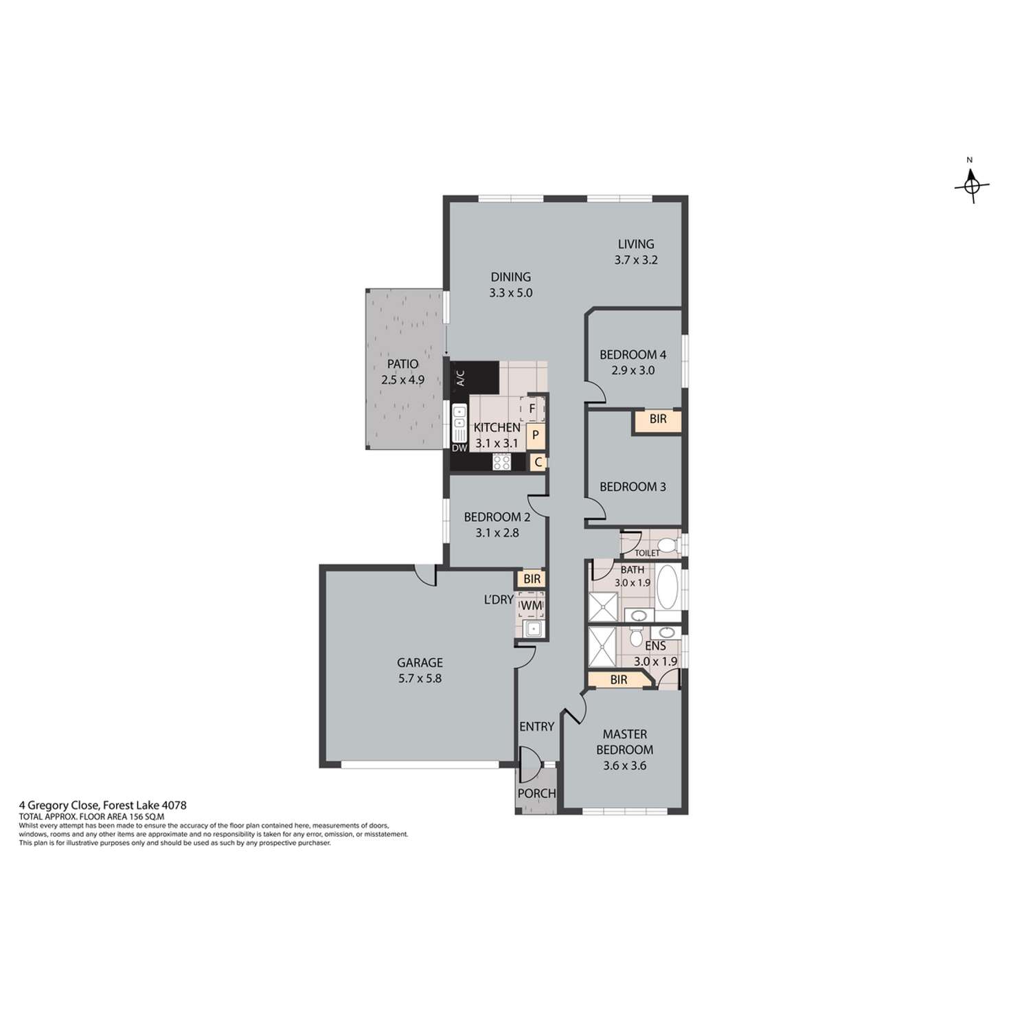 Floorplan of Homely house listing, 4 Gregory Close, Forest Lake QLD 4078