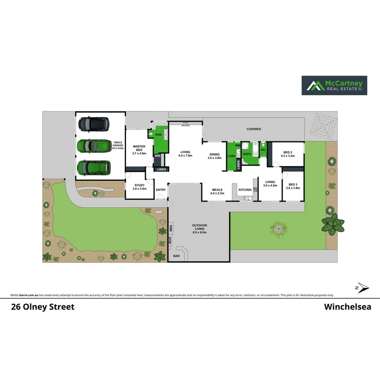 Floorplan of Homely house listing, 2/276 Olney Street, Winchelsea VIC 3241