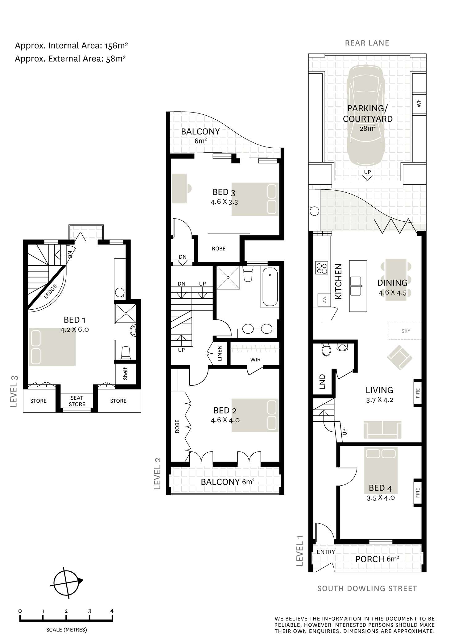 Floorplan of Homely terrace listing, 405 South Dowling Street, Darlinghurst NSW 2010