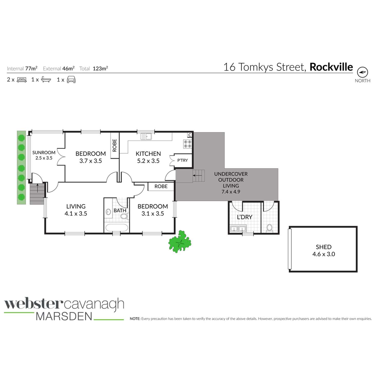 Floorplan of Homely house listing, 16 Tomkys Street, Rockville QLD 4350