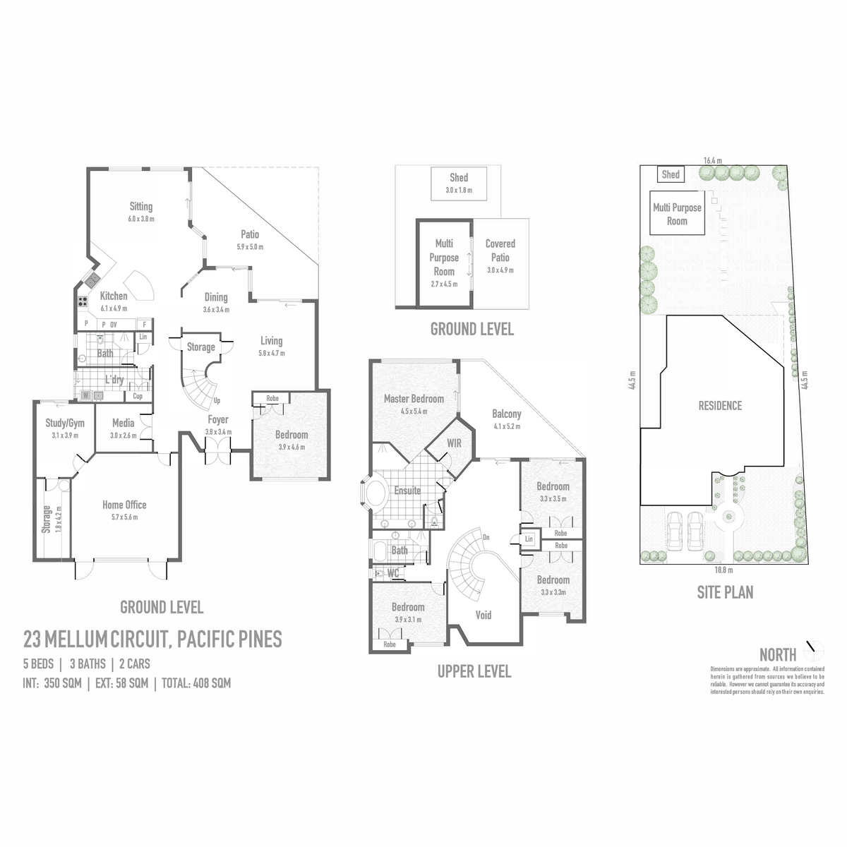 Floorplan of Homely house listing, 23 Mellum Circuit, Pacific Pines QLD 4211