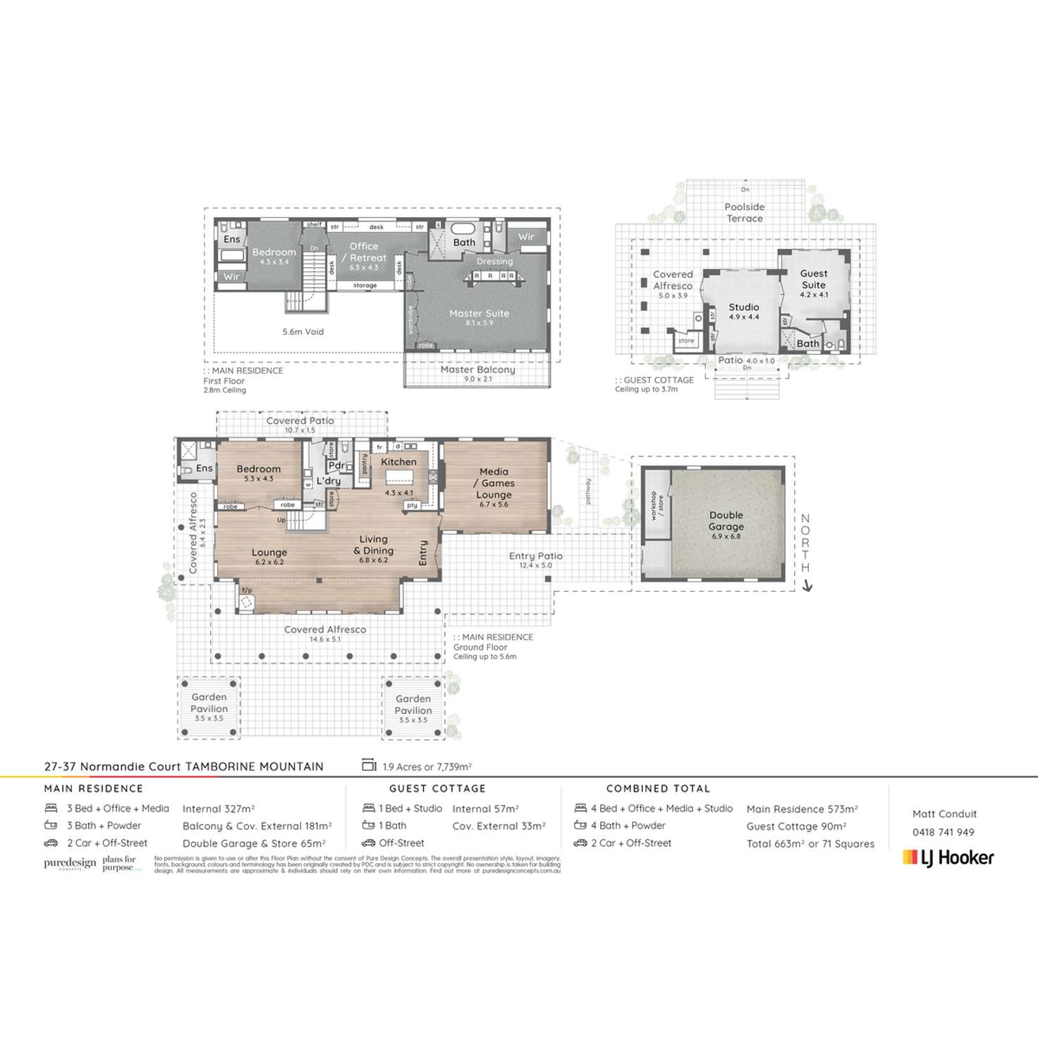 Floorplan of Homely acreageSemiRural listing, 27-37 Normandie Court, Tamborine Mountain QLD 4272