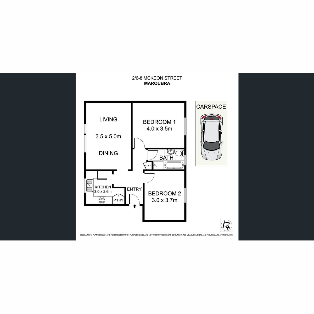 Floorplan of Homely apartment listing, 2/6-8 McKeon Street, Maroubra NSW 2035