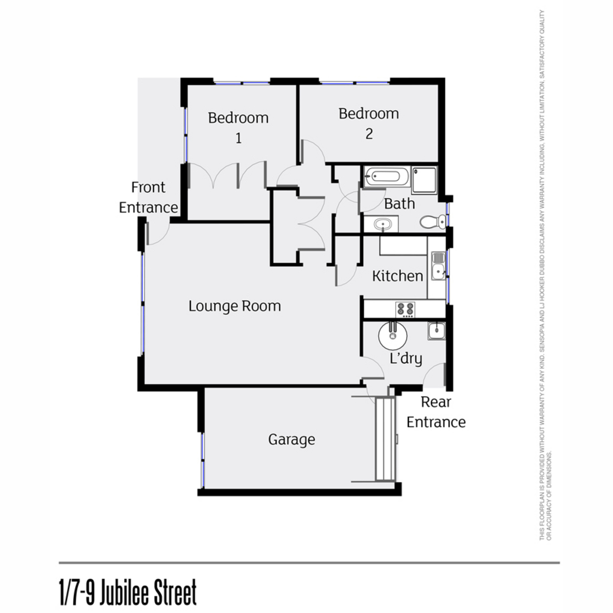 Floorplan of Homely unit listing, 1/7-9 Jubilee Street, Dubbo NSW 2830