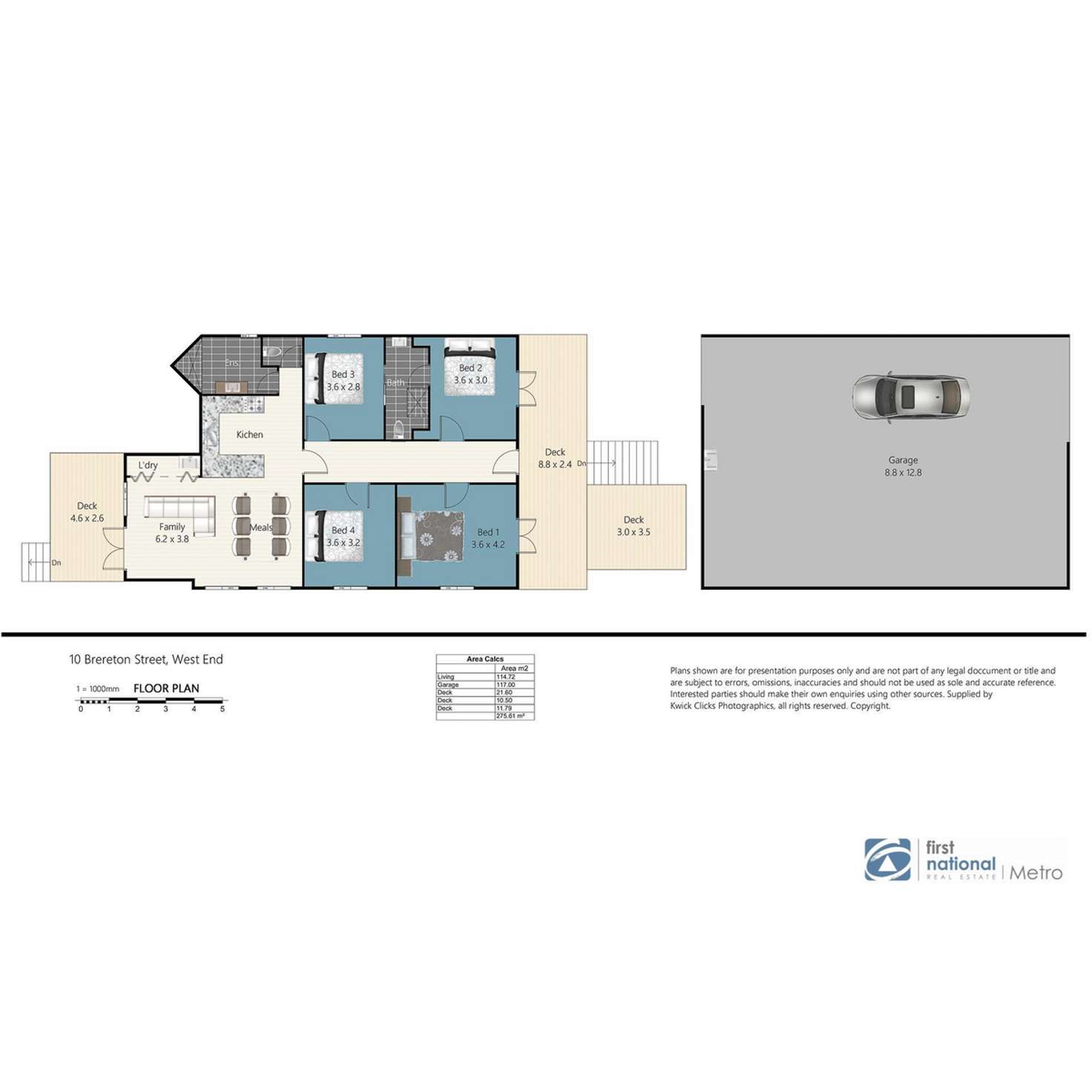 Floorplan of Homely house listing, 10 Brereton Street, South Brisbane QLD 4101