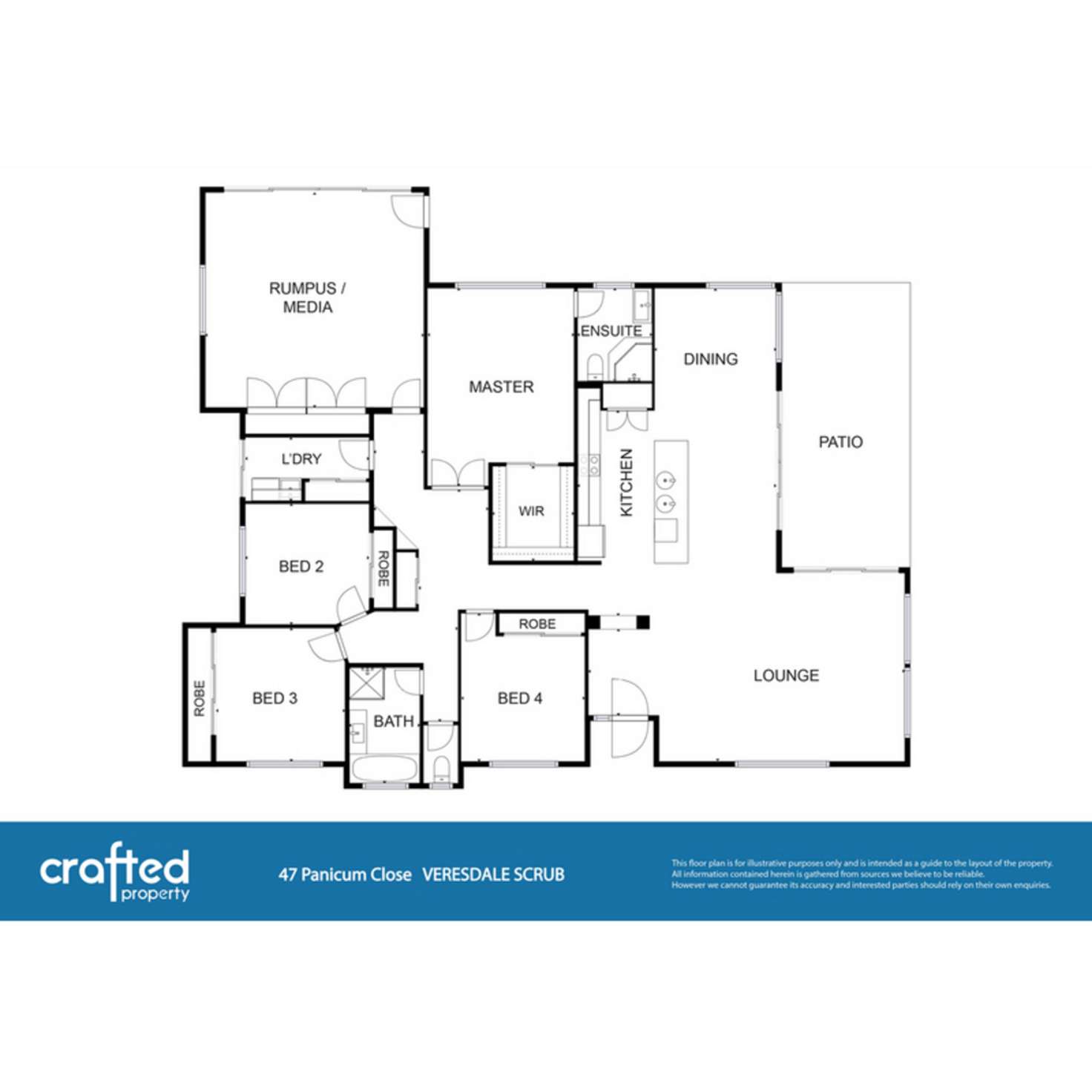 Floorplan of Homely house listing, 47 Panicum Close, Veresdale Scrub QLD 4285