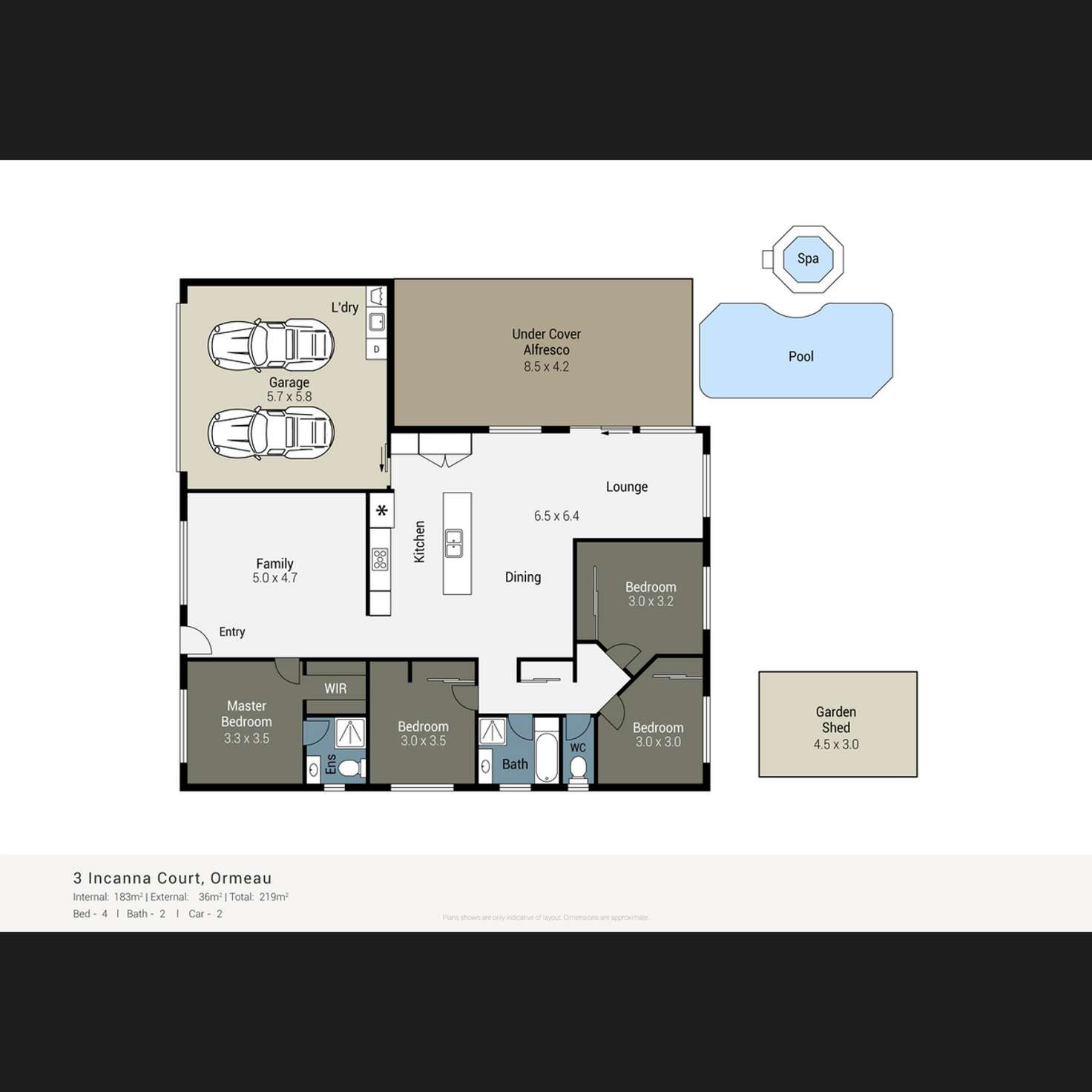 Floorplan of Homely house listing, 3 Incana Court, Ormeau QLD 4208