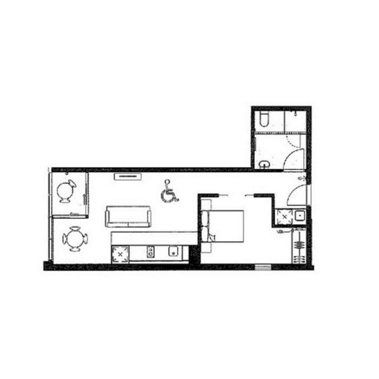 Floorplan of Homely apartment listing, 2514/45 Macquarie Street, Parramatta NSW 2150