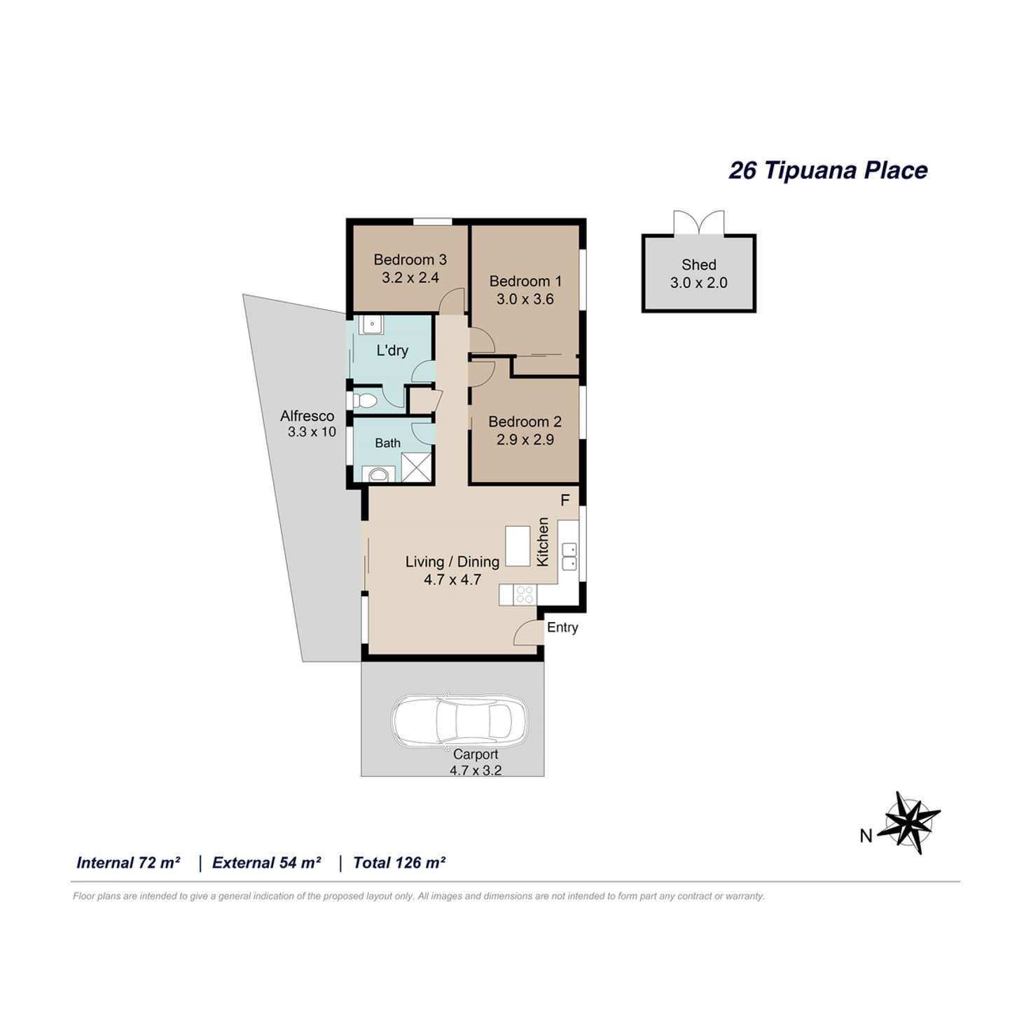 Floorplan of Homely house listing, 26 Tipuana Place, Fitzgibbon QLD 4018