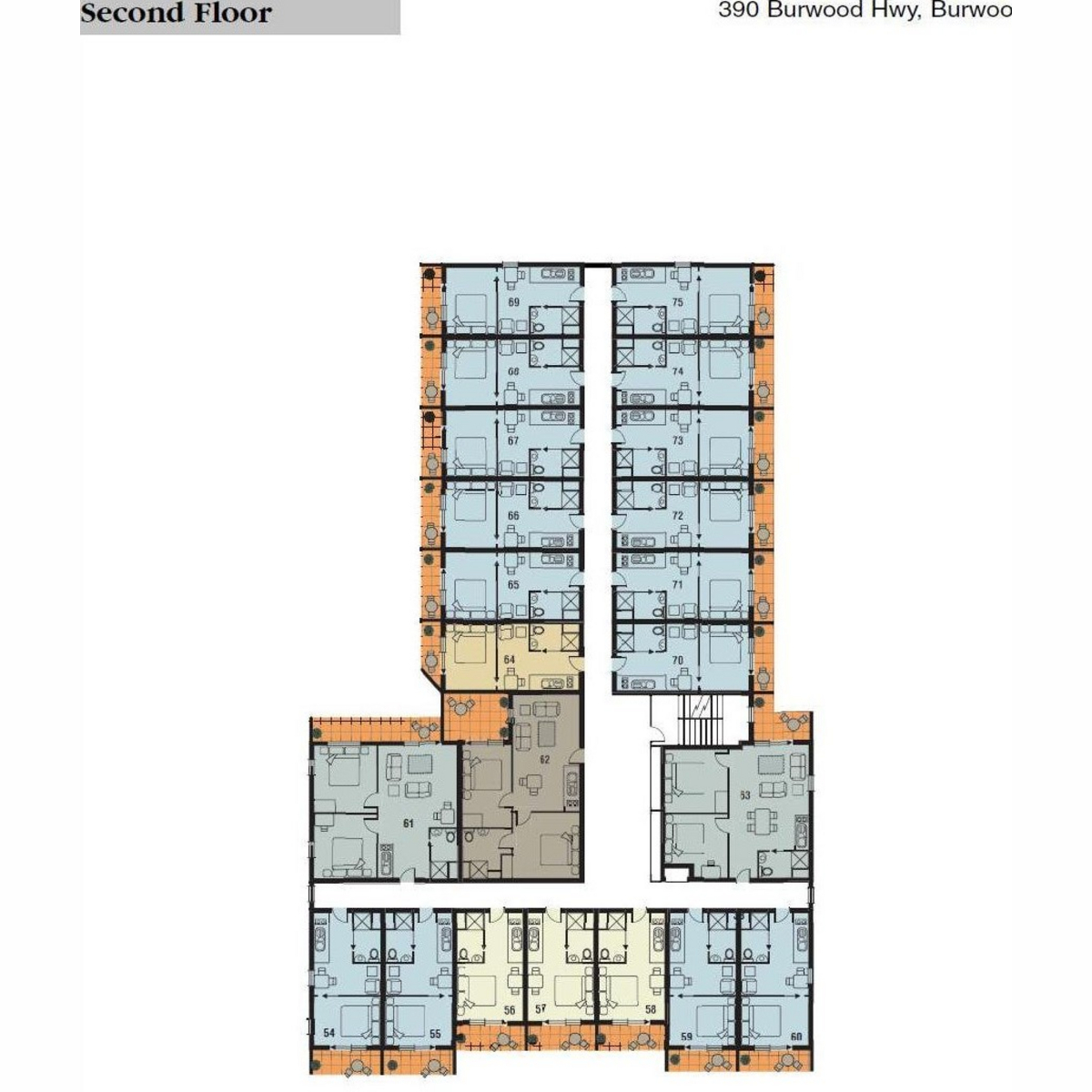 Floorplan of Homely apartment listing, 58/388-390 Burwood Highway, Burwood VIC 3125