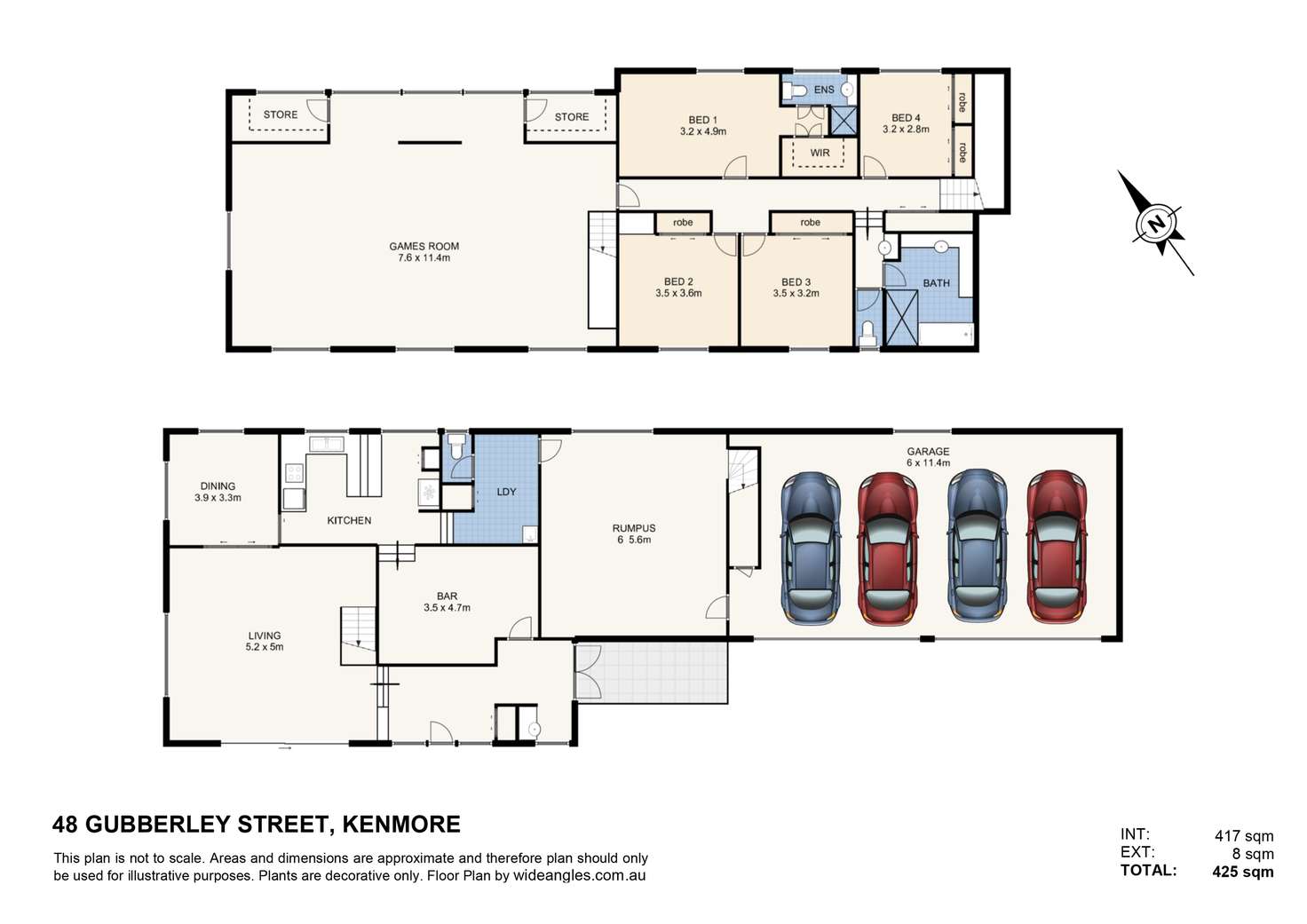 Floorplan of Homely house listing, 48 Gubberley Street, Kenmore QLD 4069