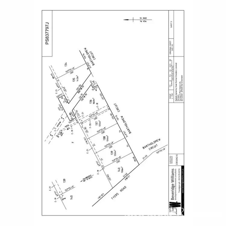 Floorplan of Homely land listing, 1 Bartholomew Circuit, Traralgon VIC 3844