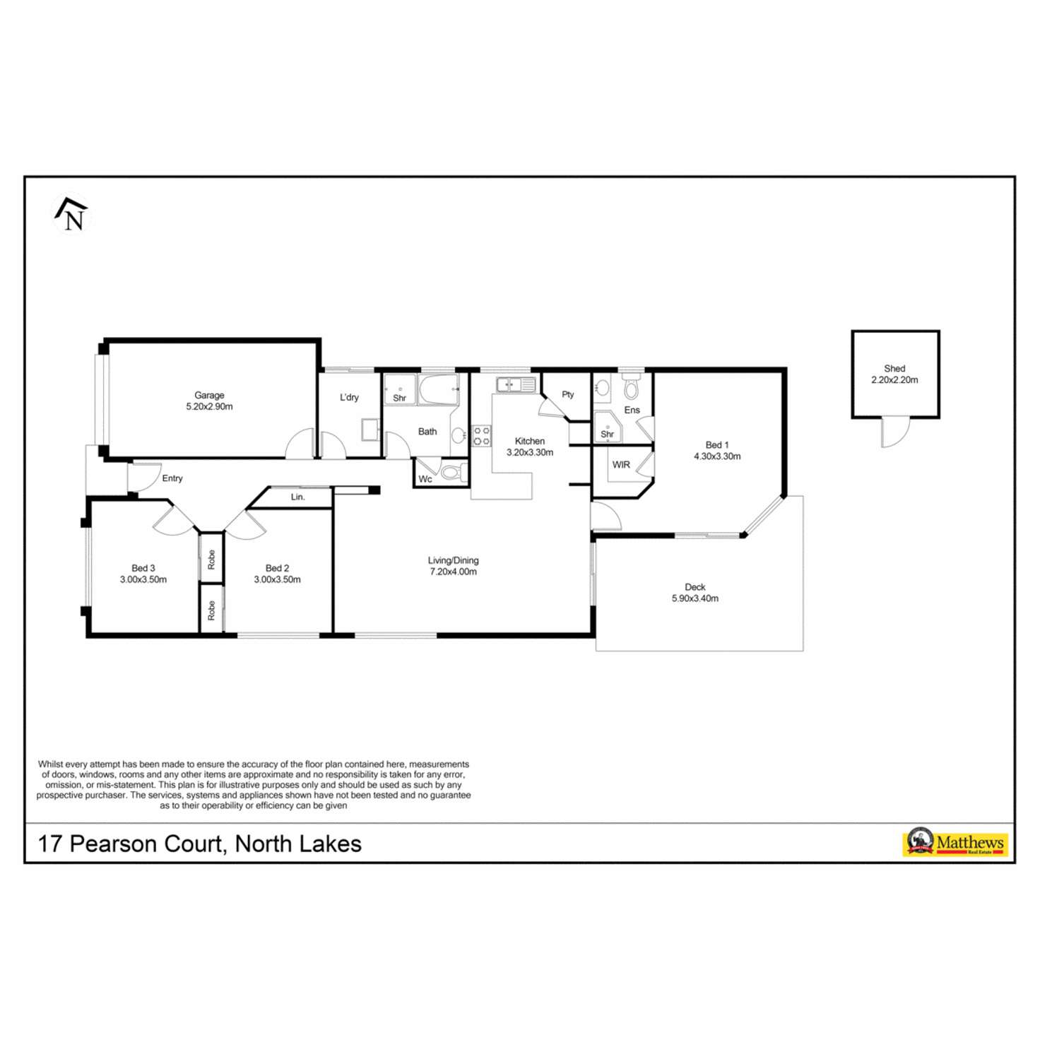 Floorplan of Homely house listing, 17 Pearson Court, North Lakes QLD 4509