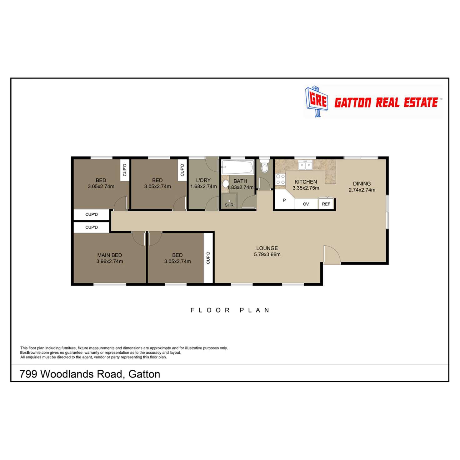Floorplan of Homely house listing, 799 Woodlands Road, Gatton QLD 4343