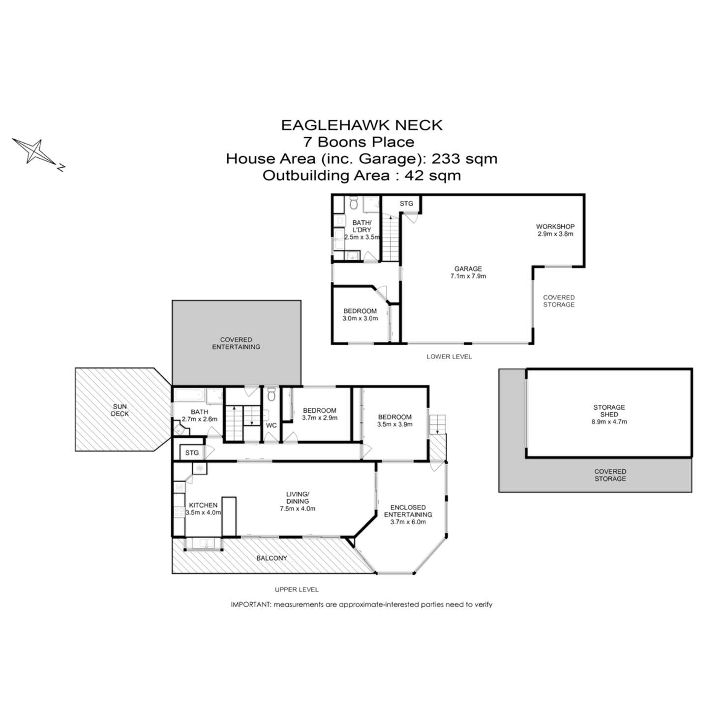 Floorplan of Homely house listing, 7 Boons Place, Eaglehawk Neck TAS 7179