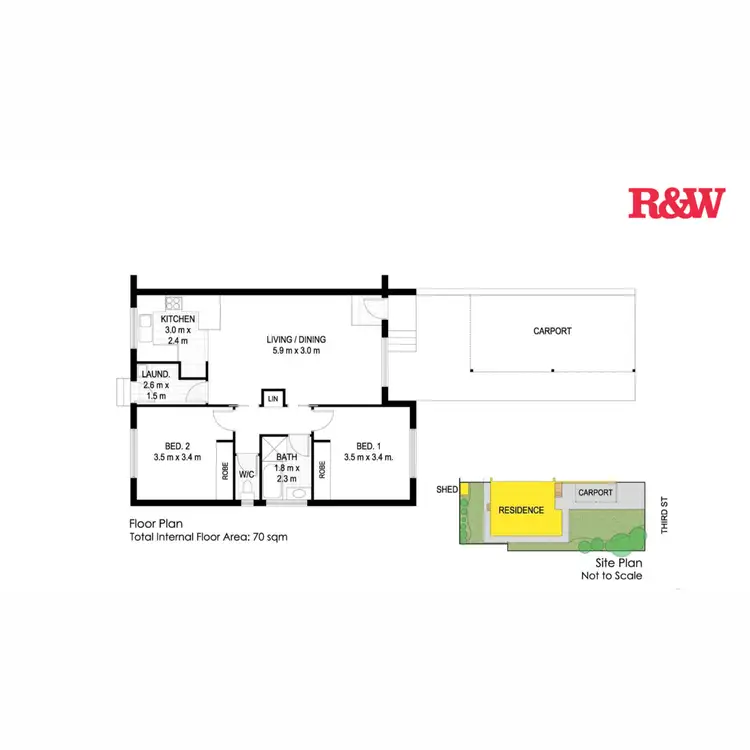 Floorplan of Homely villa listing, 1/16 Third Street, Boolaroo NSW 2284