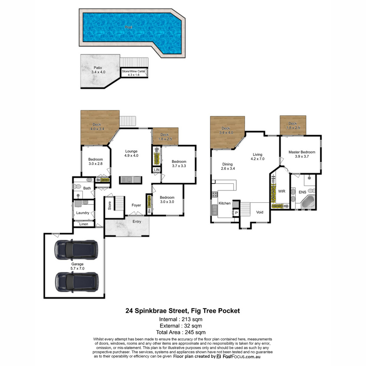 Floorplan of Homely house listing, 24 Spinkbrae Street, Fig Tree Pocket QLD 4069