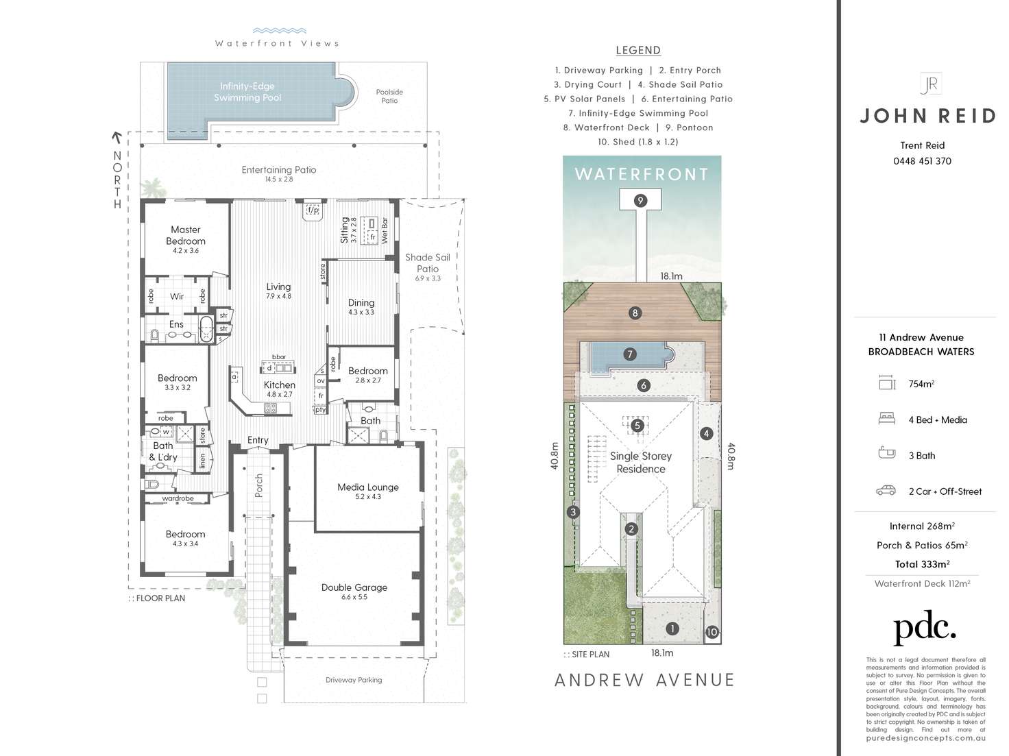 Floorplan of Homely house listing, 11 Andrew Avenue, Broadbeach Waters QLD 4218